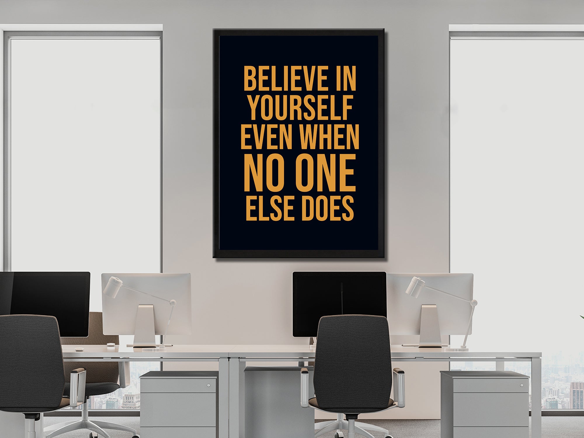 Believe In Yourself - Motivational - Canvas Wall Art