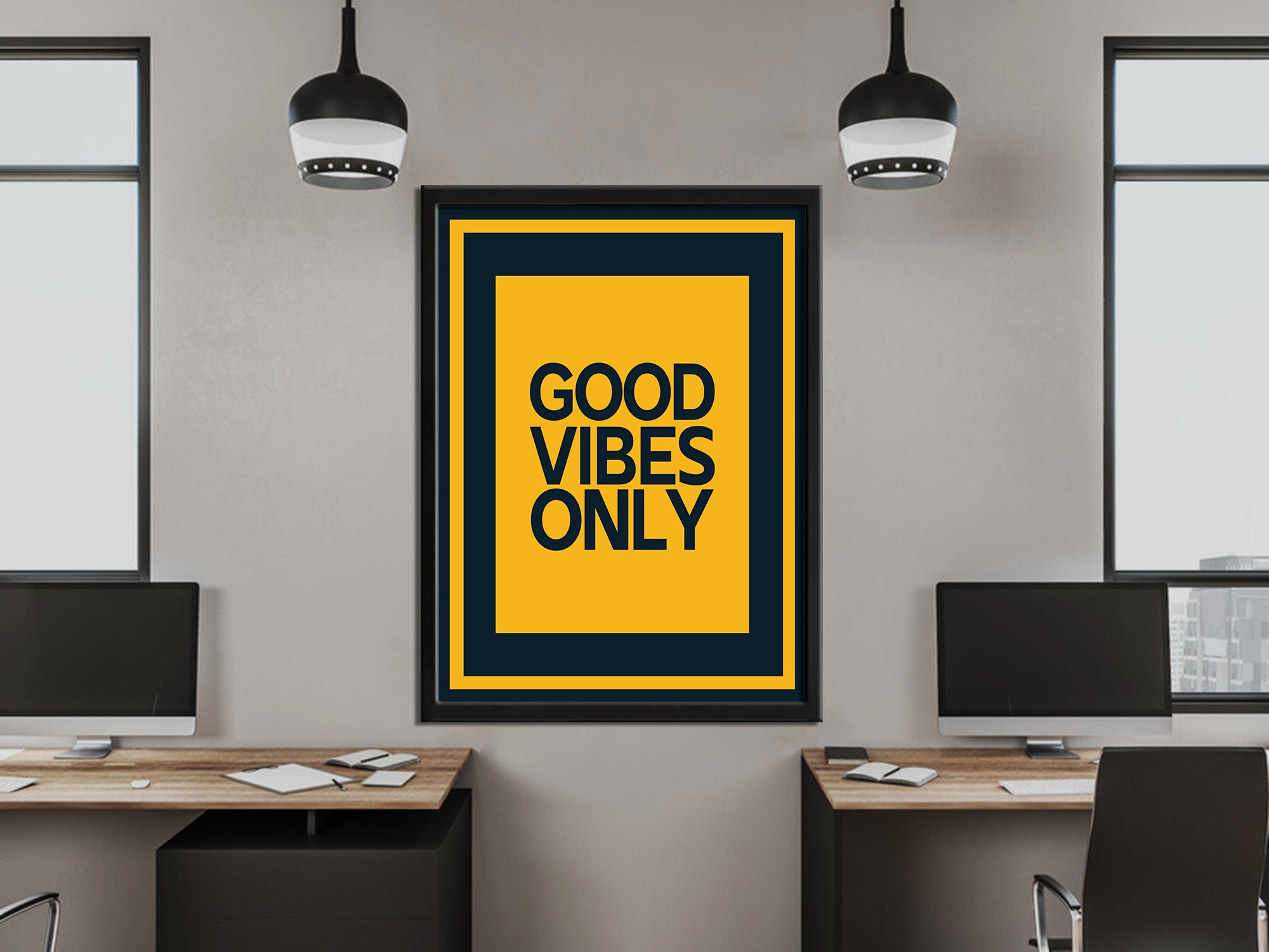 Good Vibes Only - Inspiring - Bedroom Canvas Wall Art