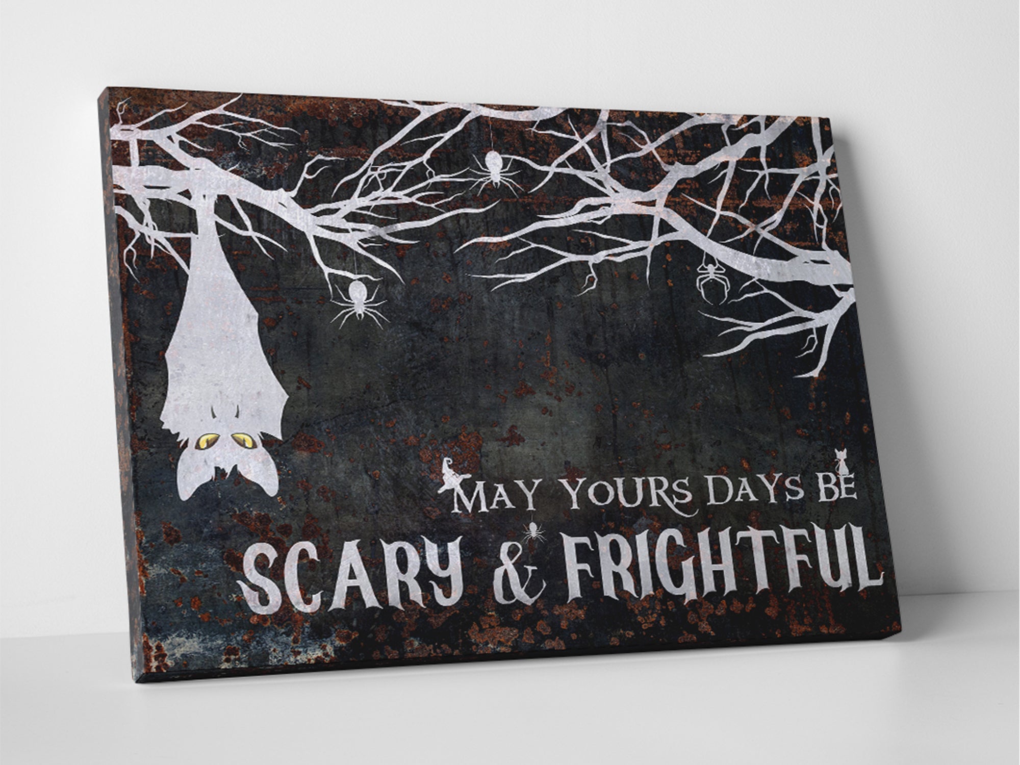 Halloween Wall Decor - Scary and Frightful Canvas Wall Art