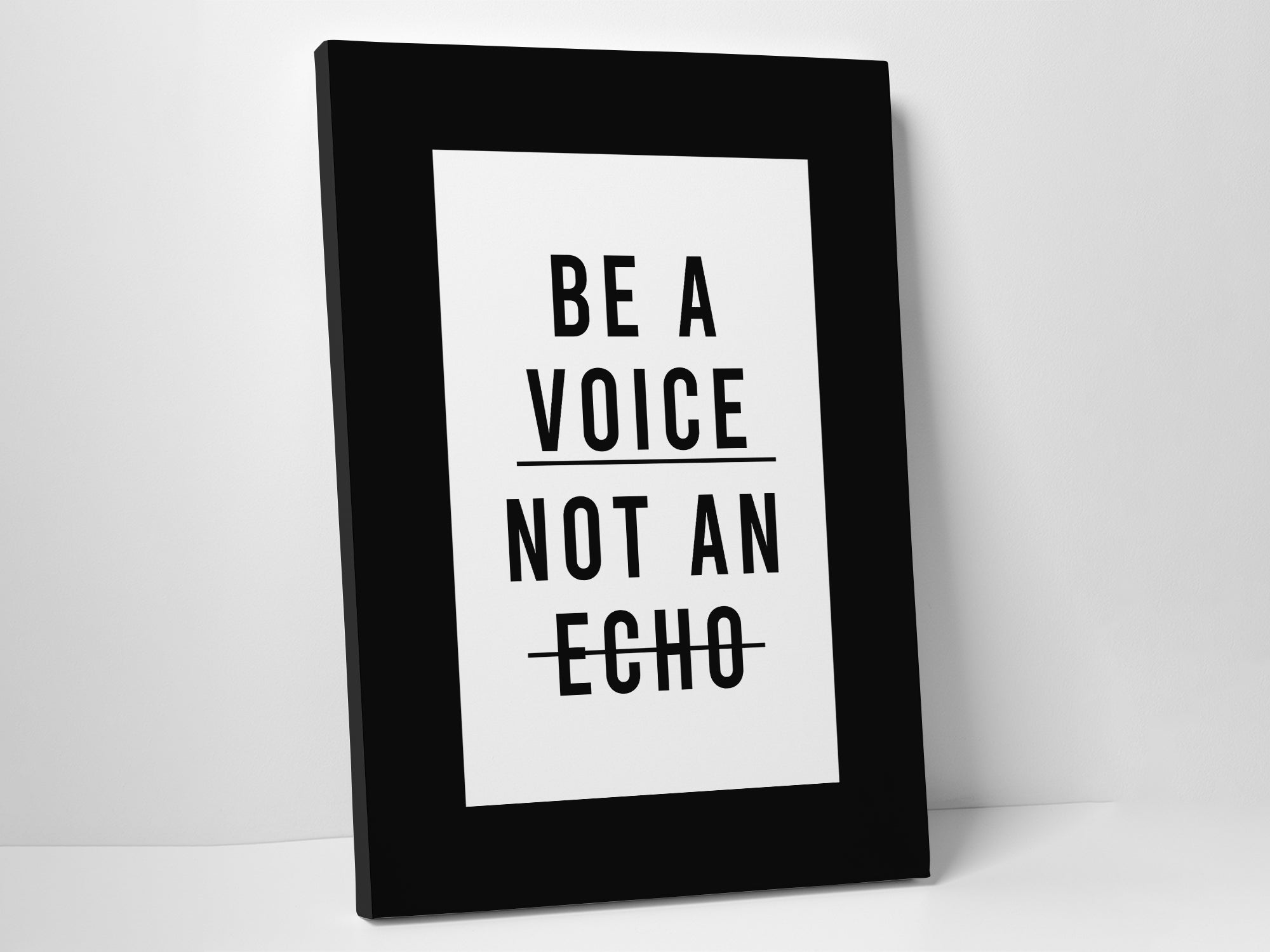 Be A Voice - Canvas Wall Art