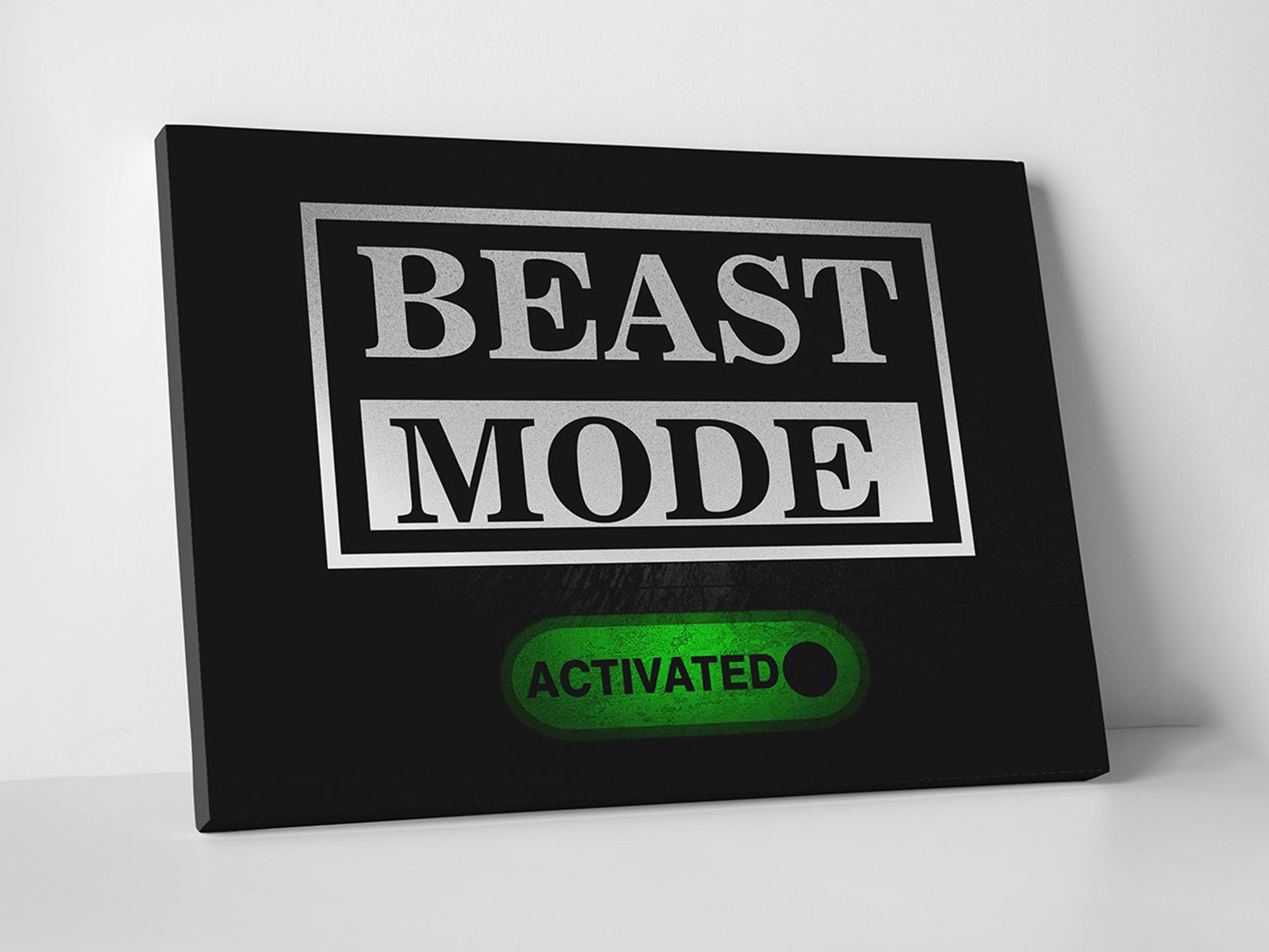 Beast Mode Activated Canvas Wall Art