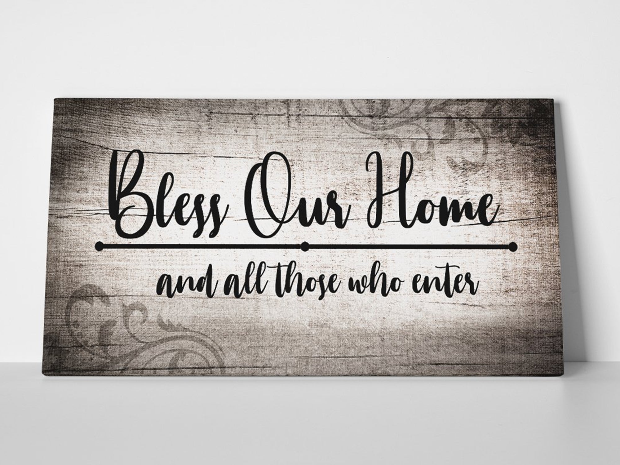Bless Our Home Canvas Wall Art