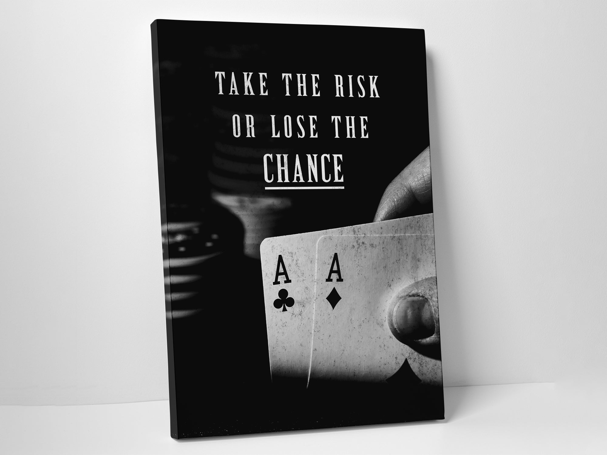 Take The Risk Or Lose The Chance V2 - Canvas Wall Art