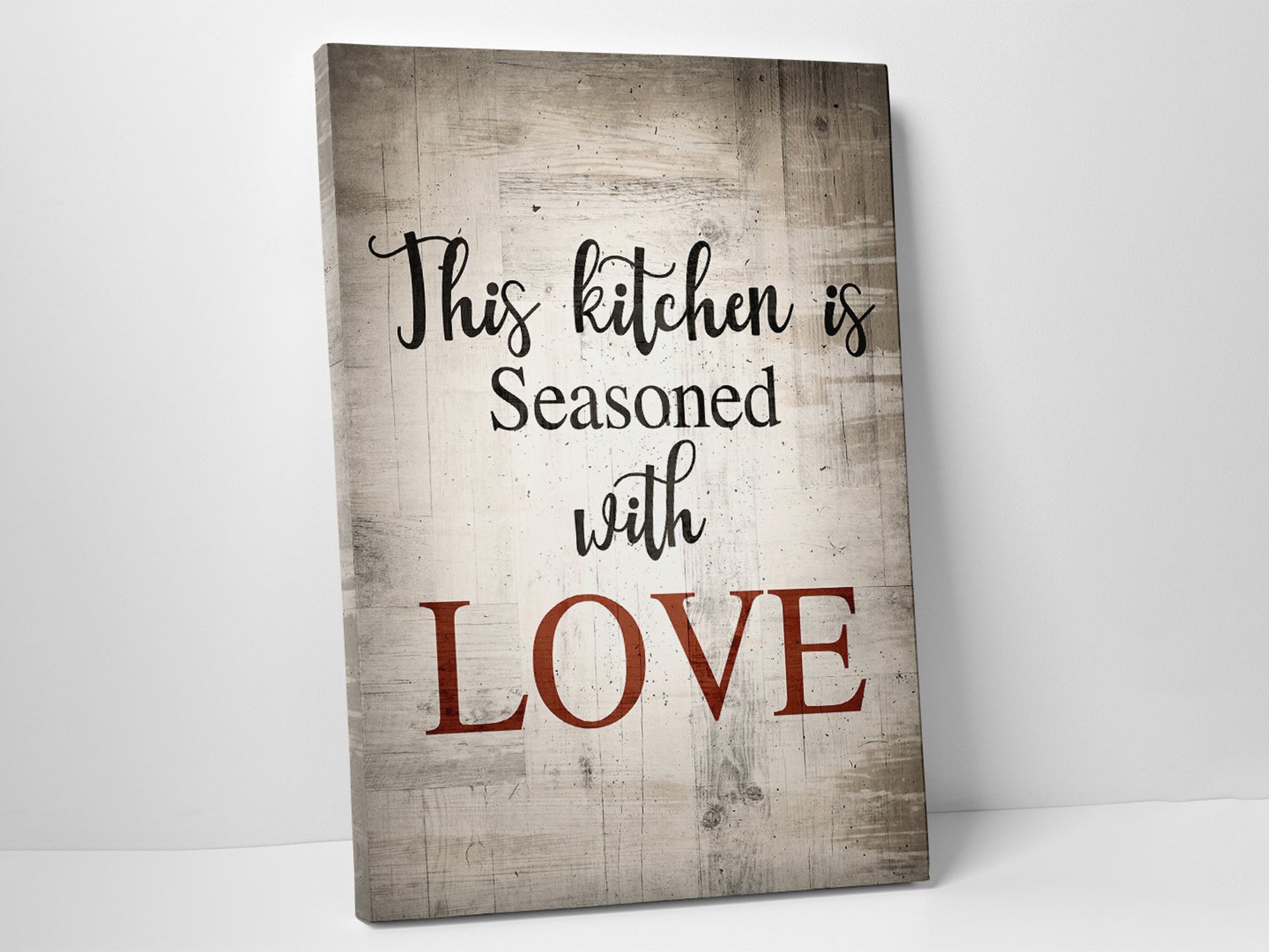 Kitchen Is Love - Christian - Dinning Room Canvas Wall Art