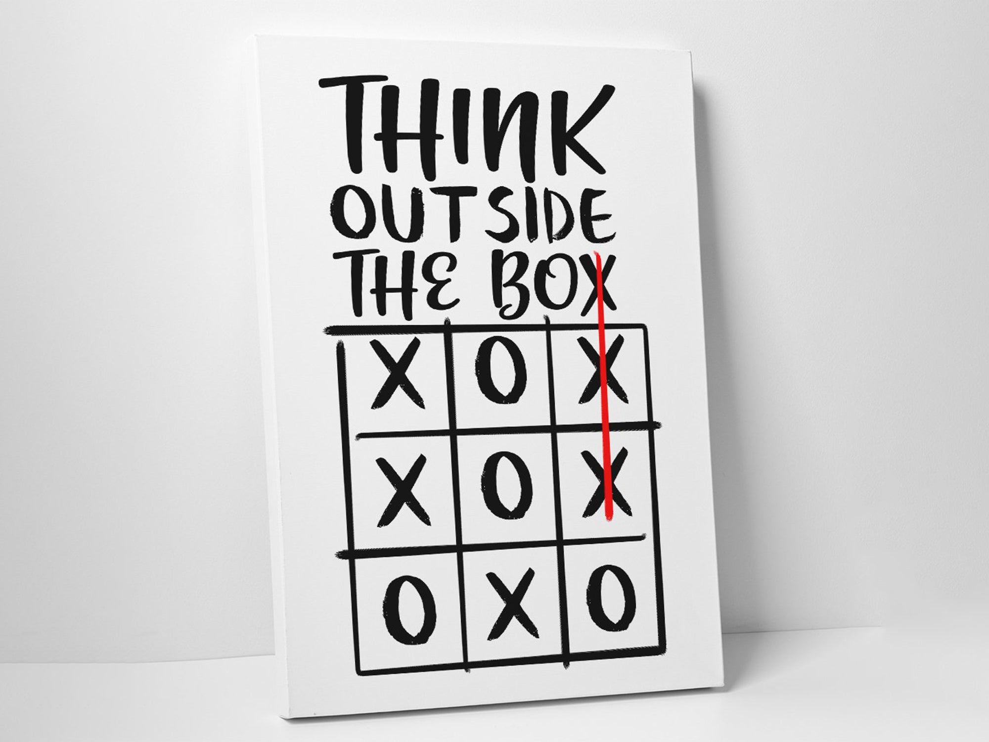 Think Outside the Box Canvas Wall Art