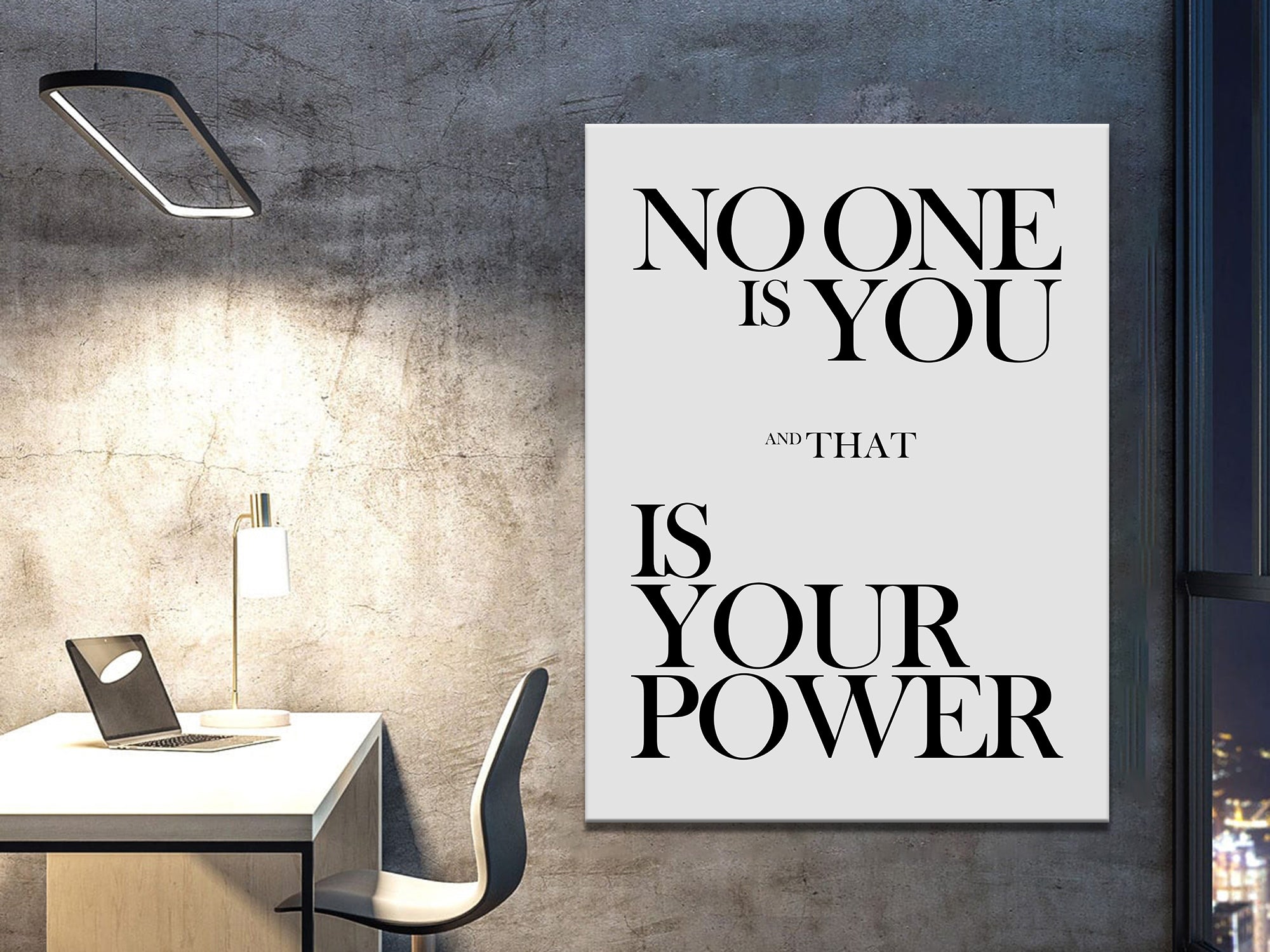 No One Is You That Is Your Power - Canvas Wall Art