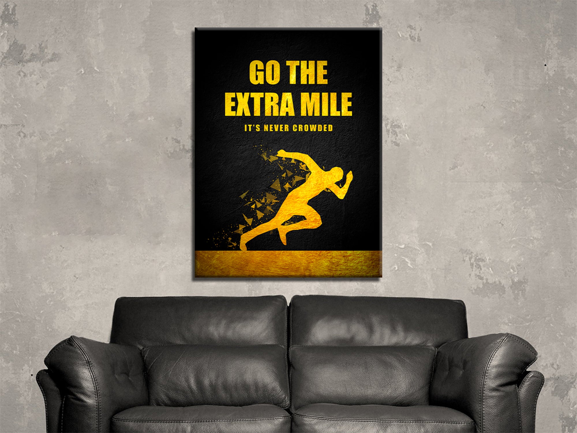 Go The Extra Mile - Canvas Wall Art