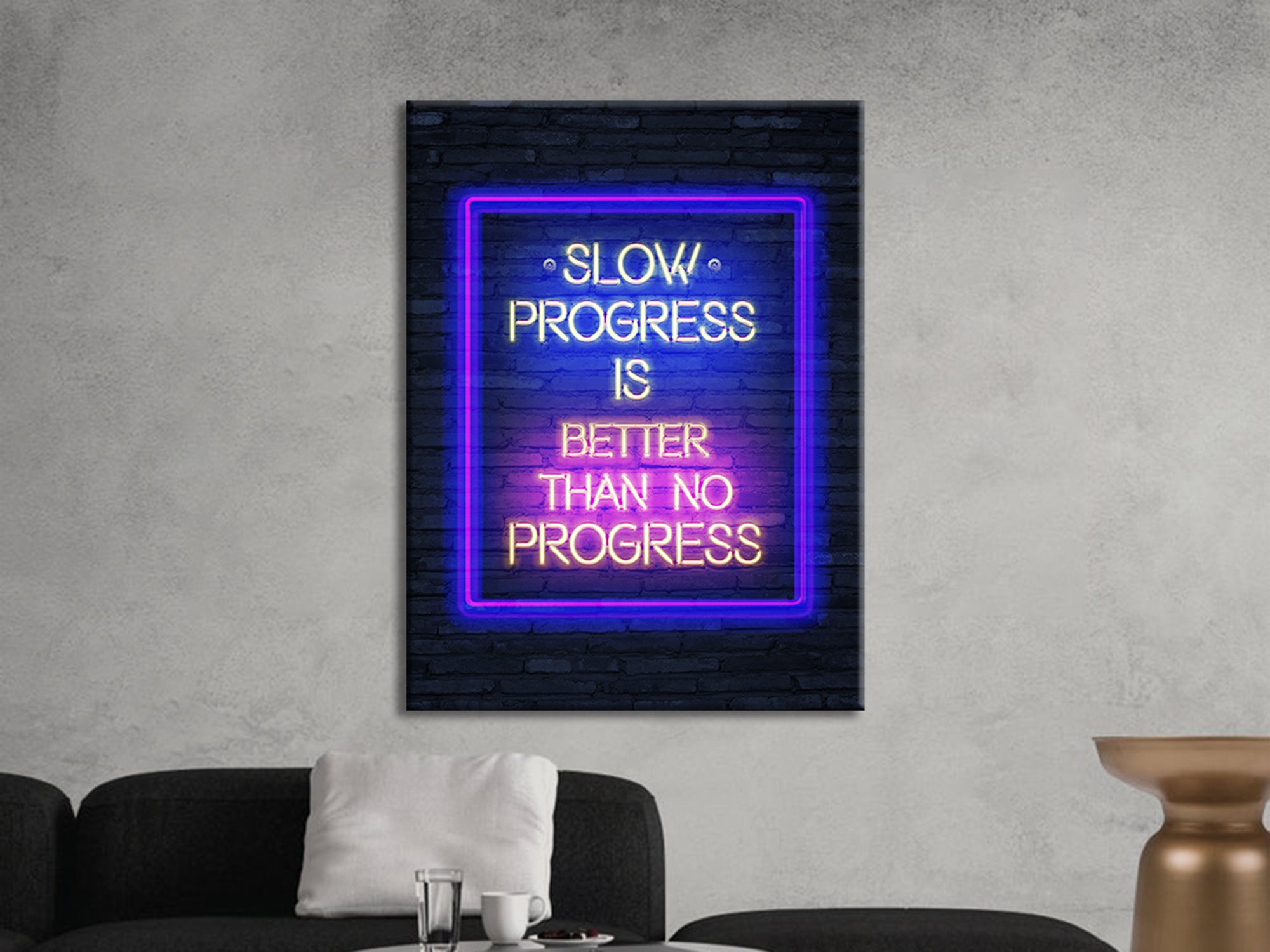 Slow Progress Is Better Than No Progress Canvas Art