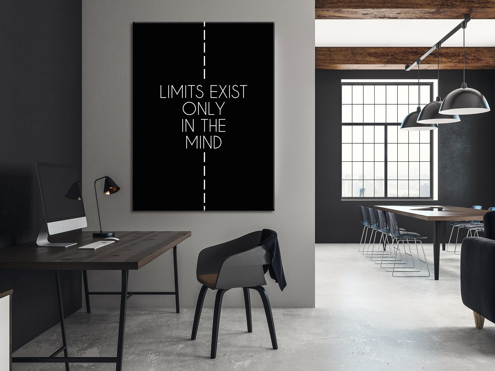 Limit Exist Only In Mind - Motivational - Canvas Wall Art