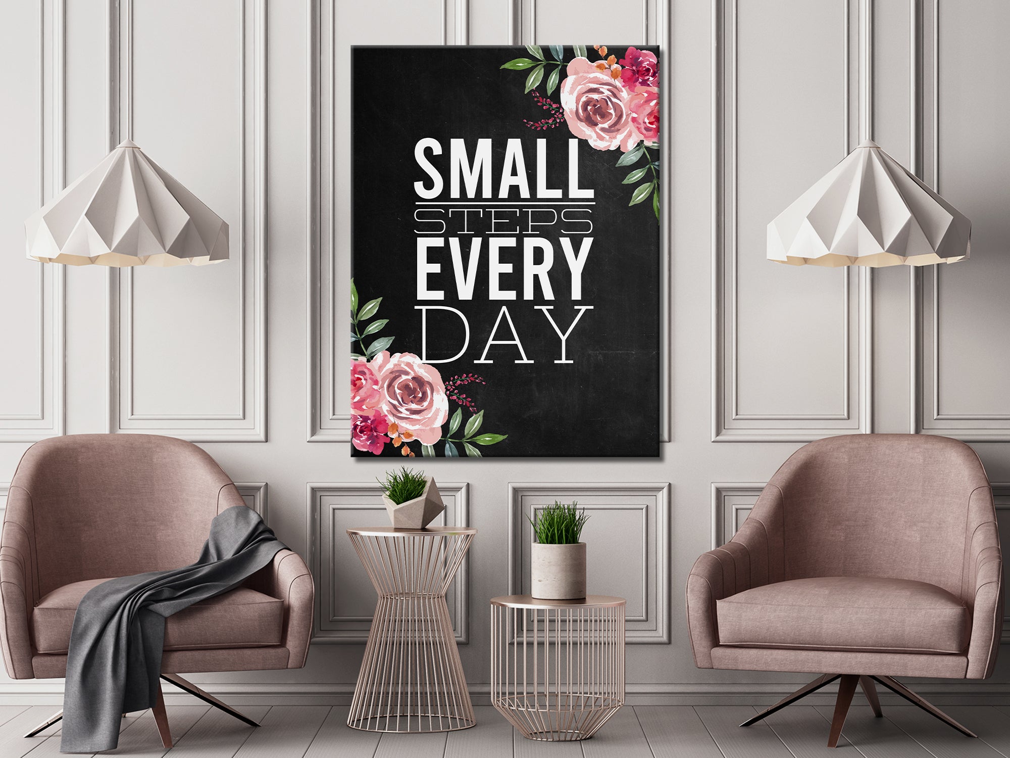 Small Steps Everyday - Living Room - Canvas Wall Art