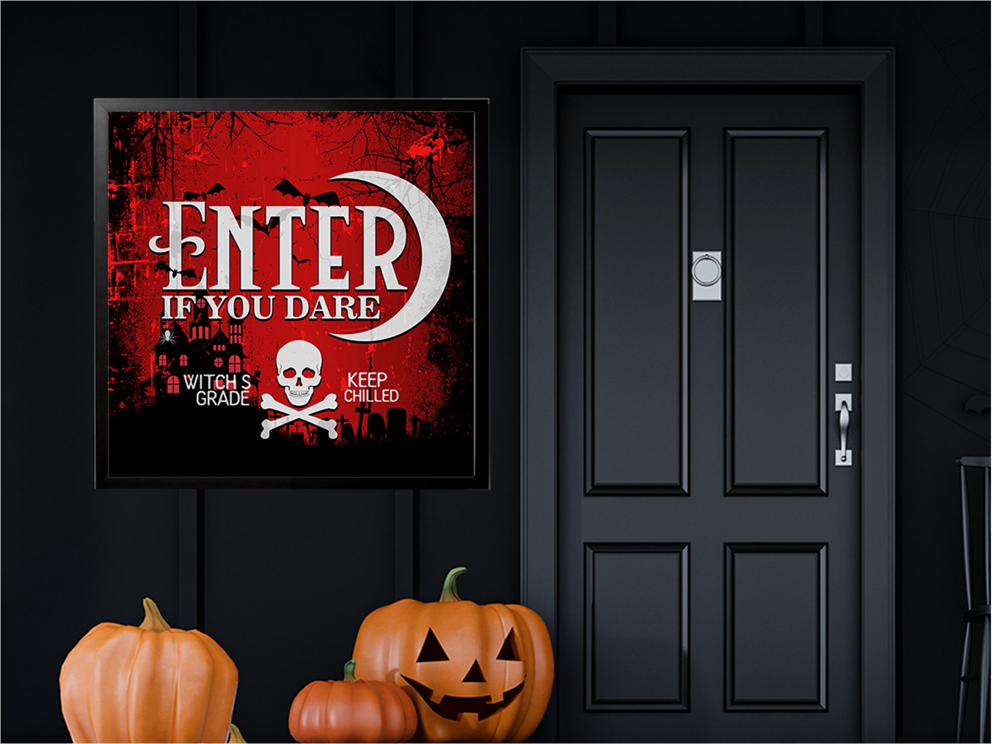 Enter If You Dare Canvas Wall Art
