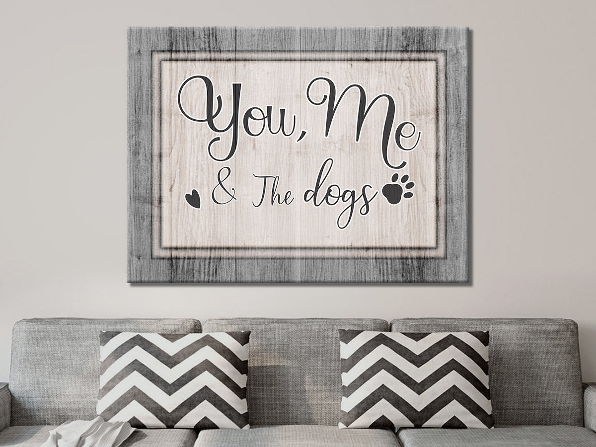 You, Me & Dog Family Wall Art