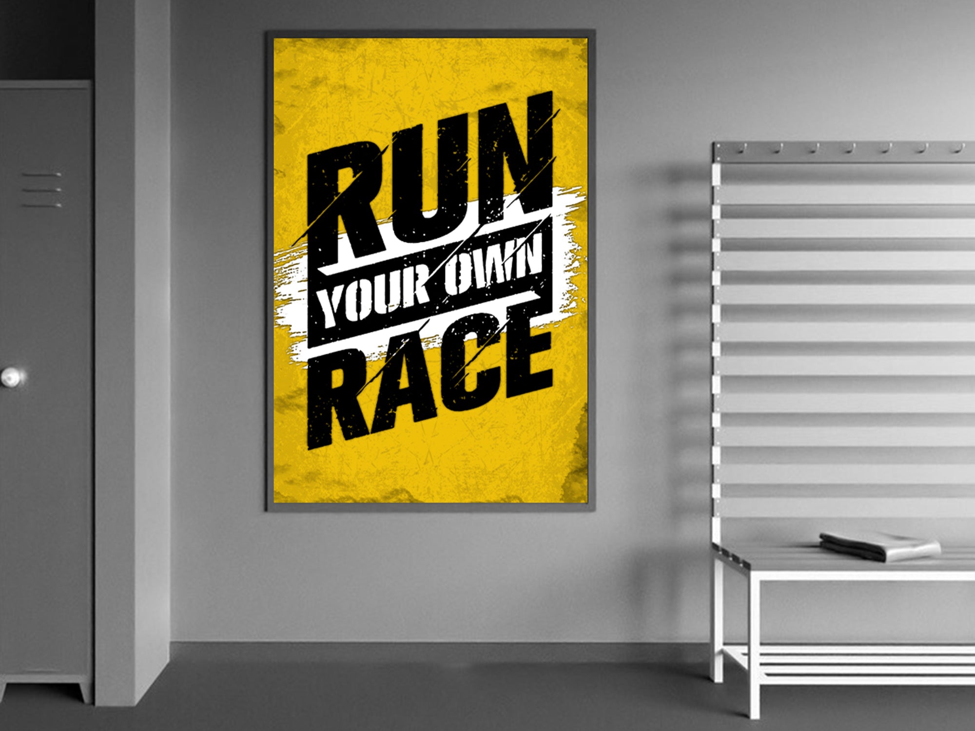 Run For Own Race Canvas Wall Art