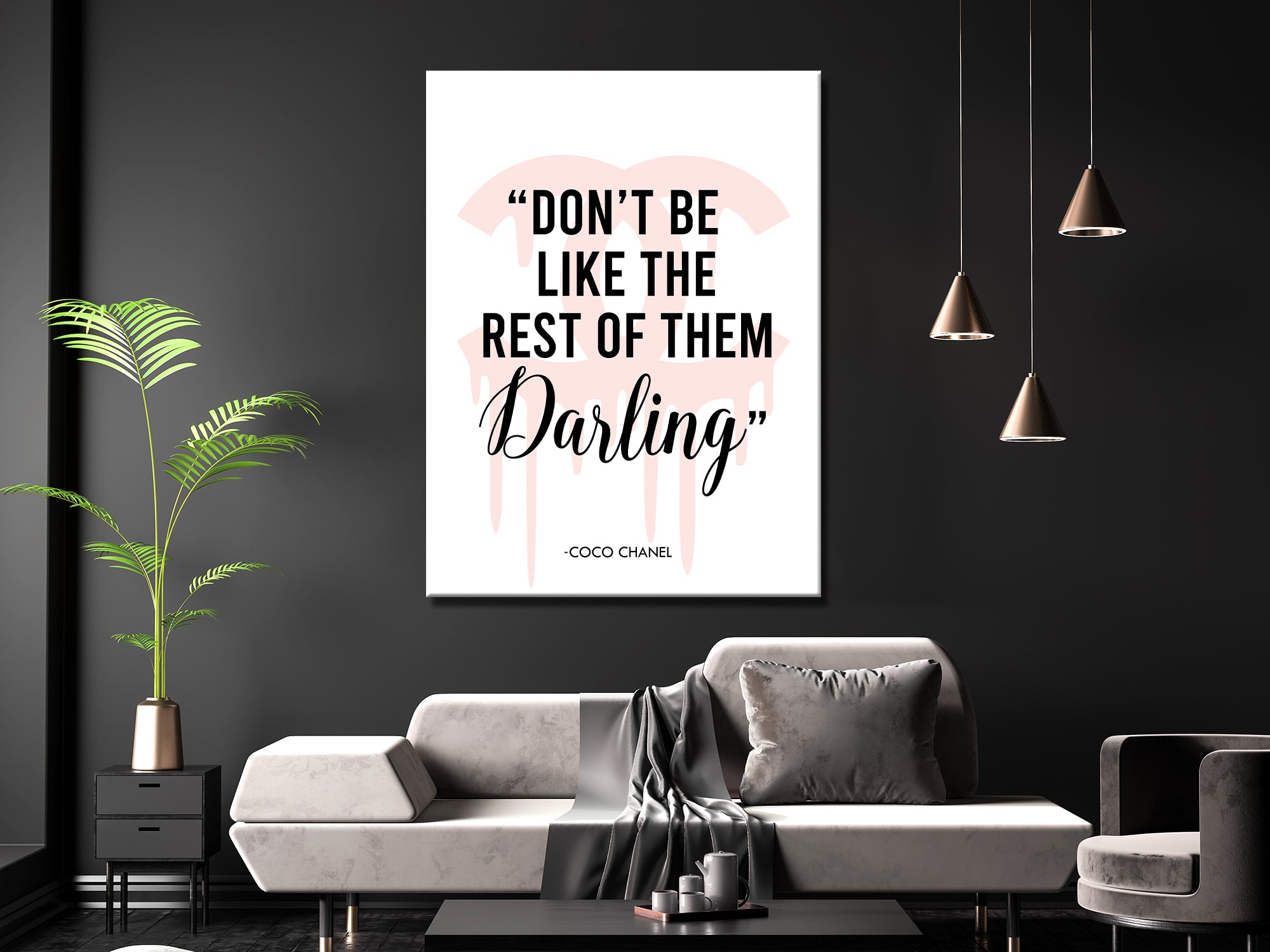 Don't Be Like Rest Of Them Darling - Inspiring - Canvas Wall Art
