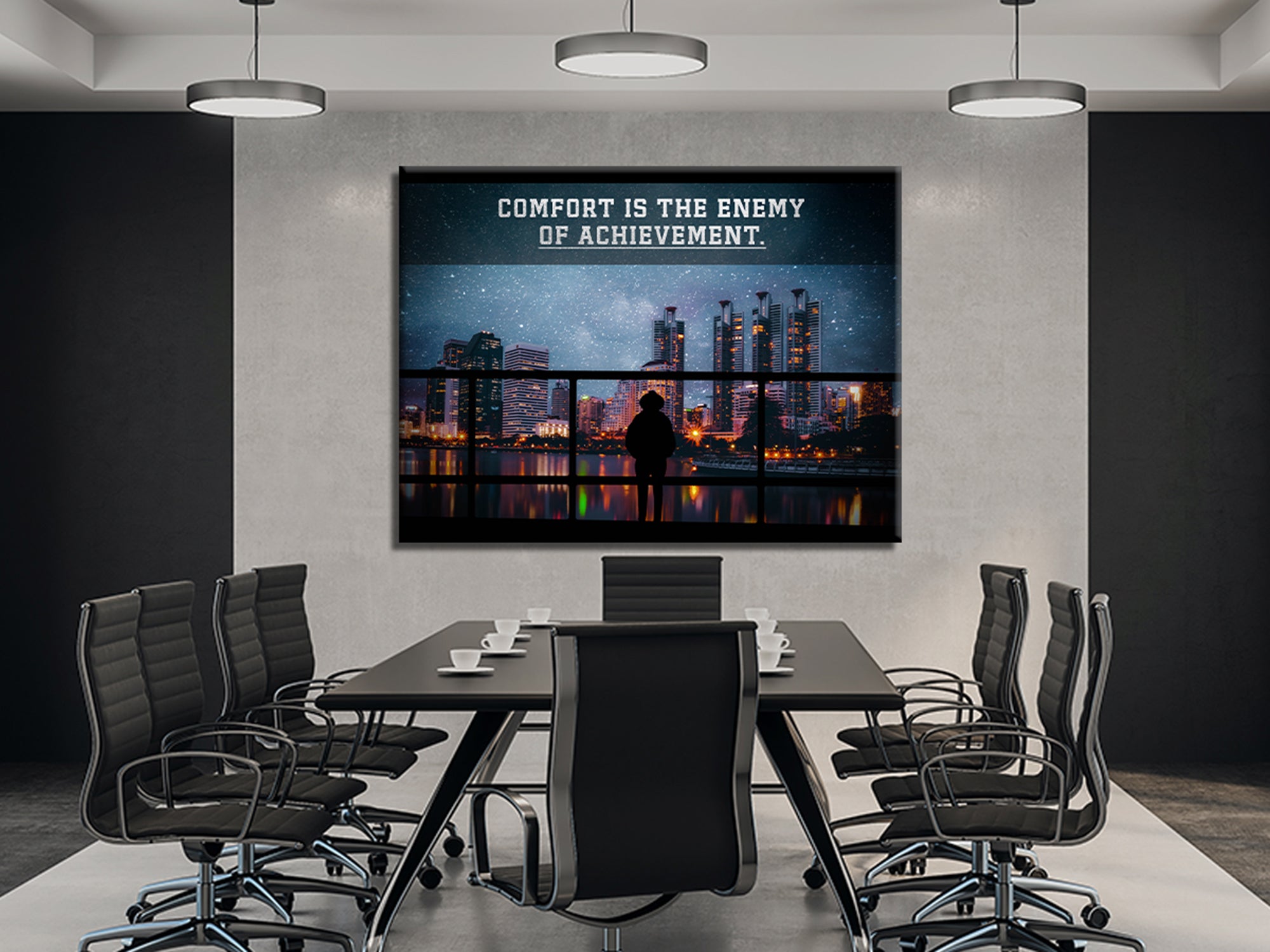 Comfort Is The Enemy Of Achievement - Canvas Wall Art