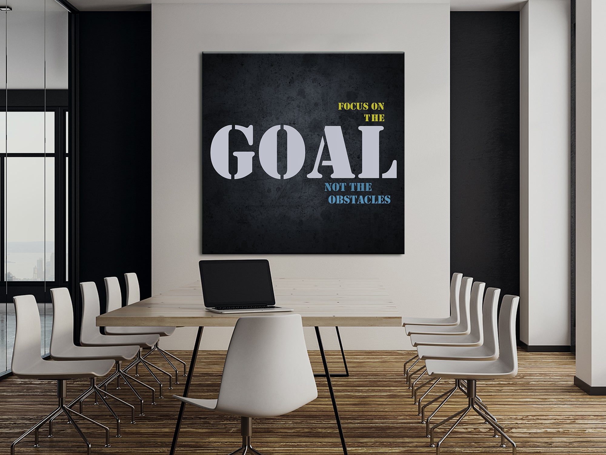 Focus On the Goal - Motivational - Canvas Wall Art
