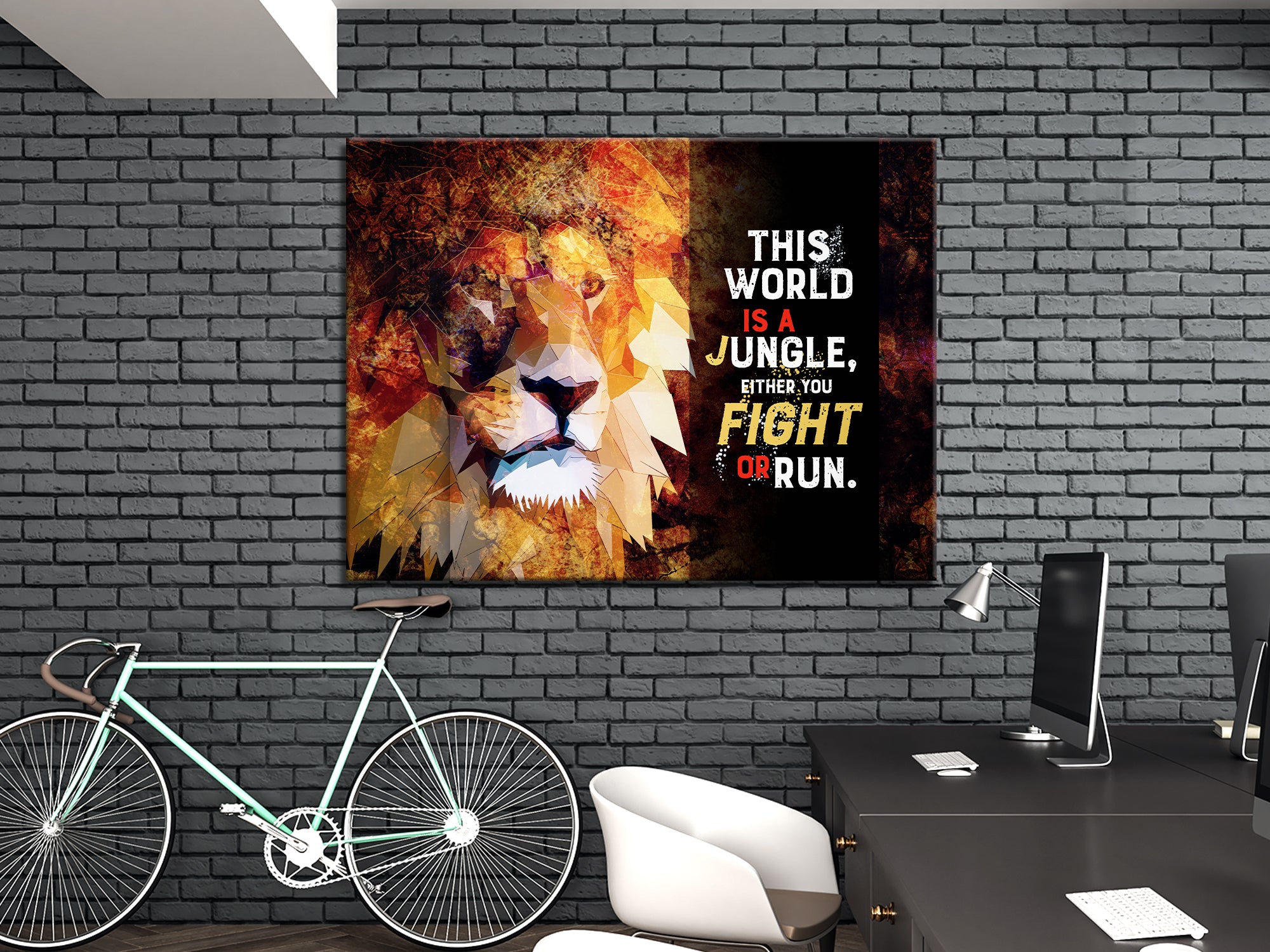 Jungle World - Motivational - Living Room Canvas Wall Art