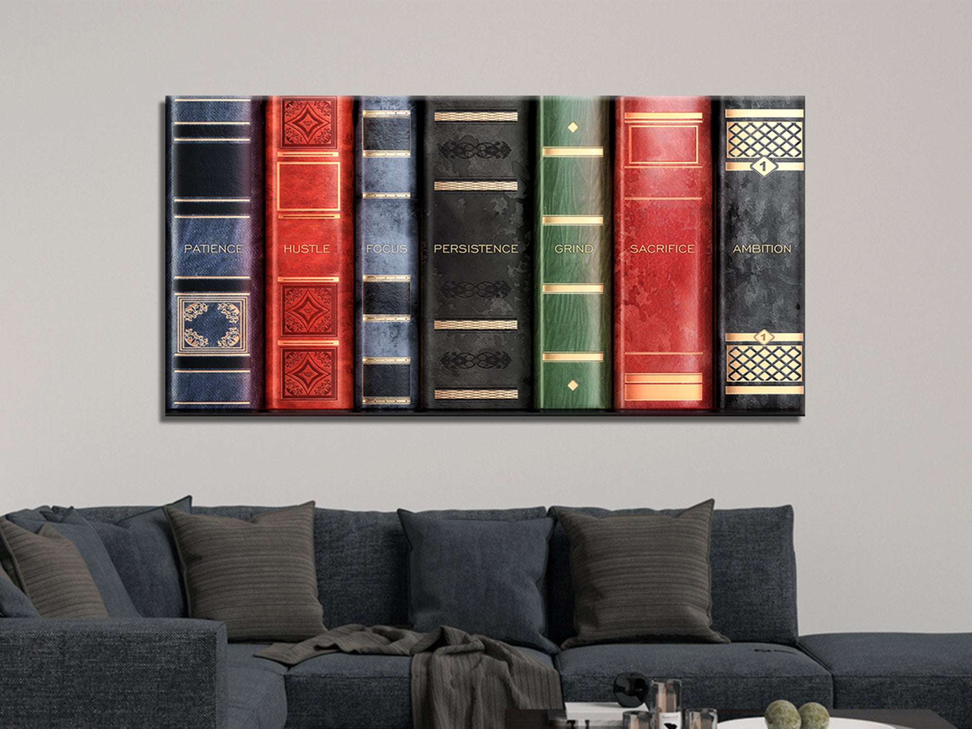 Book Shelf V2 Canvas Wall Art