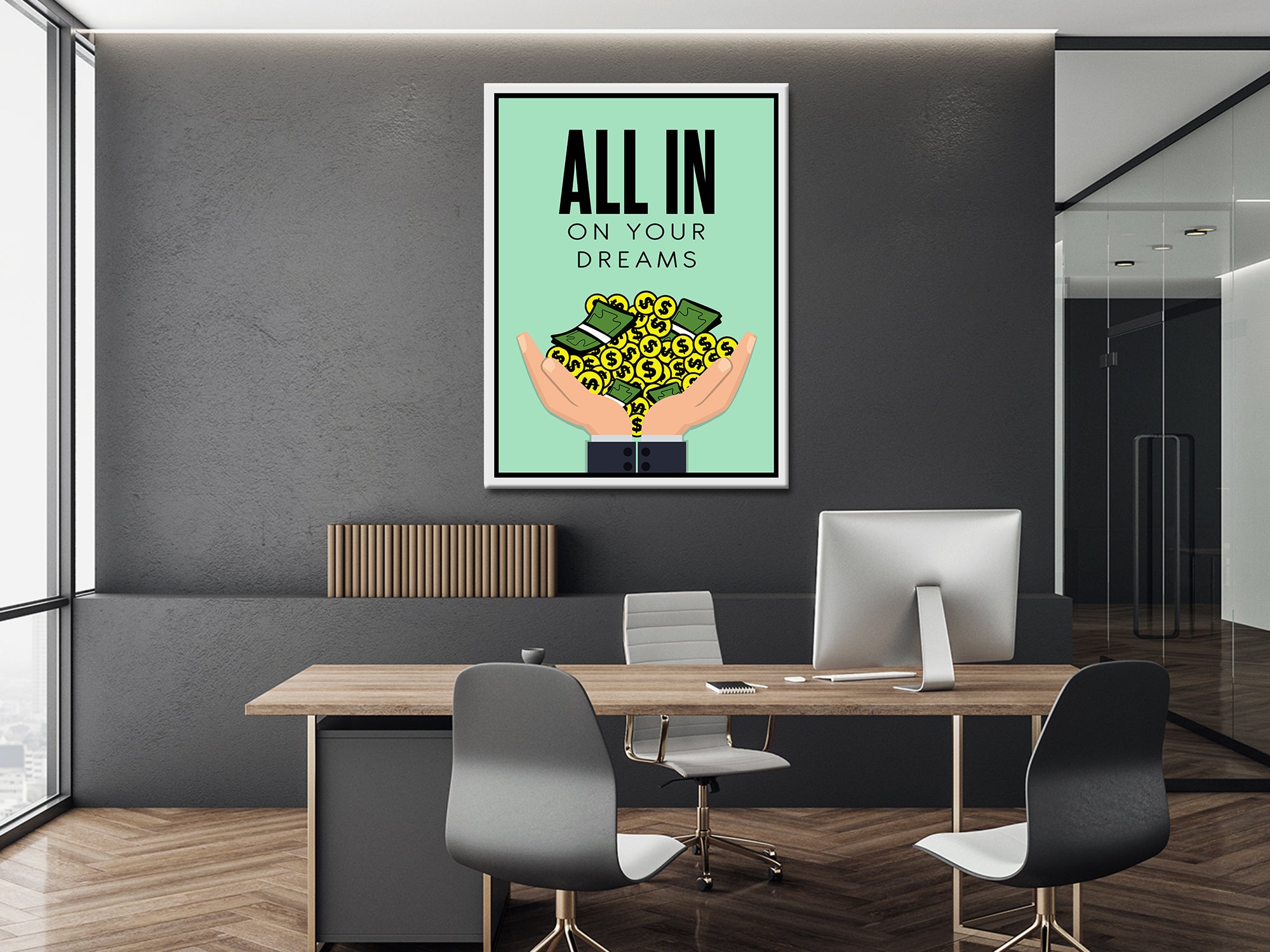 All On Your Dream - Motivational - Canvas Wall Art