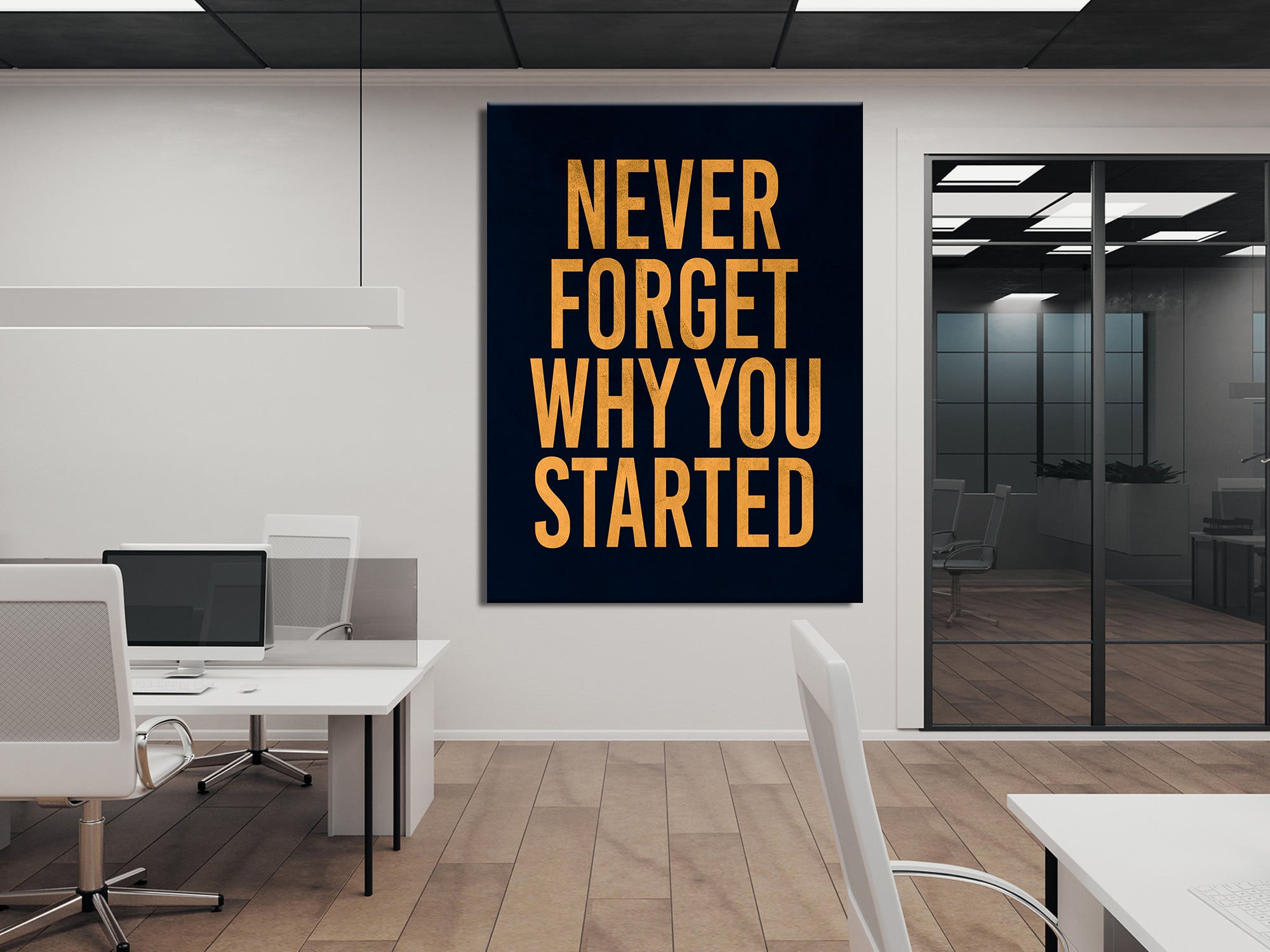 Never Forget - Inspiring - Living Room Canvas Wall Art