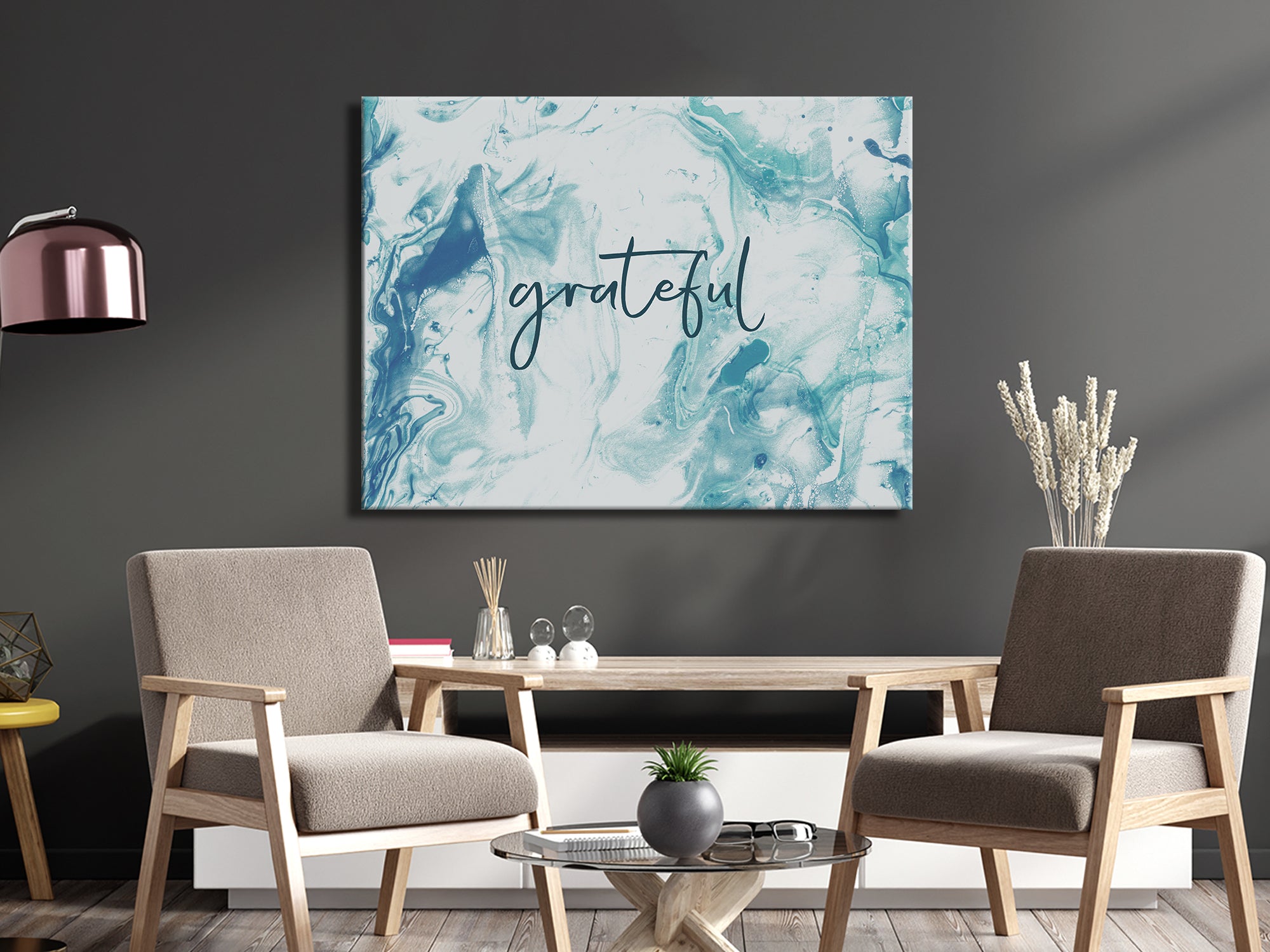 Grateful - Living Room - Canvas Wall Art