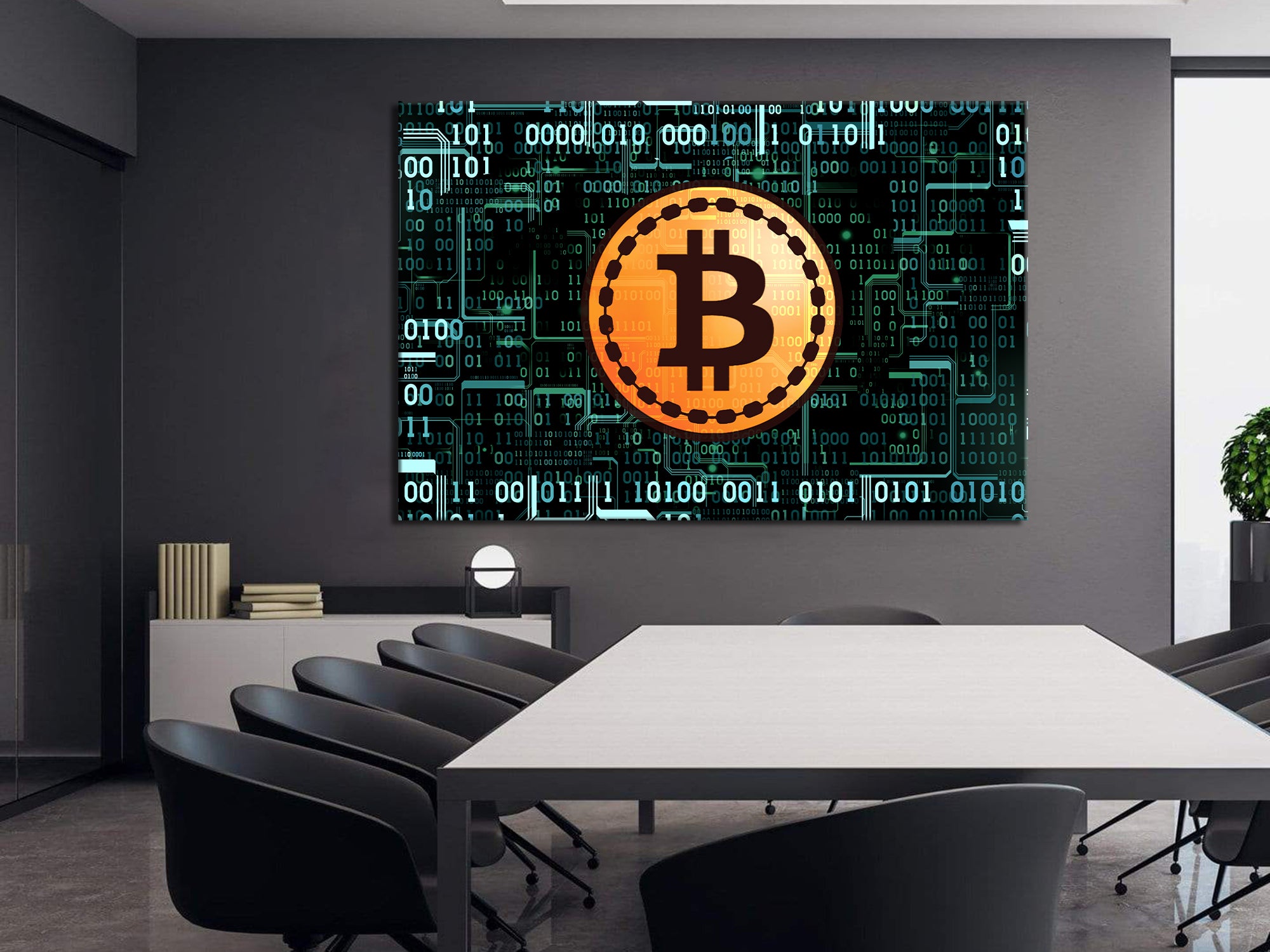 Bitcoin Canvas Wall Art