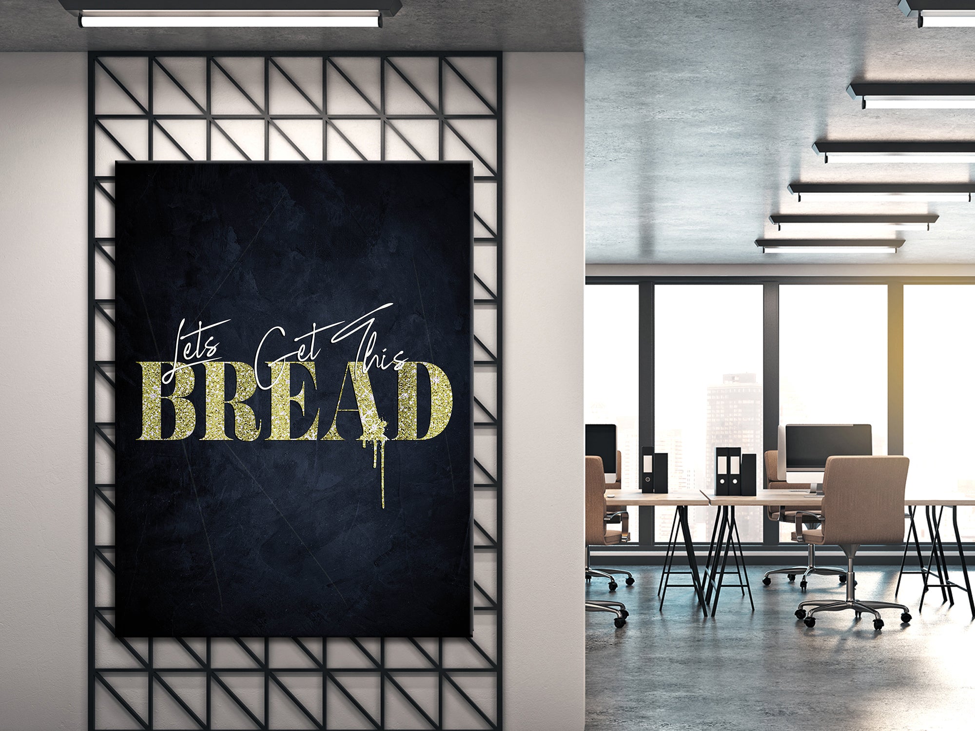 Lets Get This Bread - Canvas Wall Art