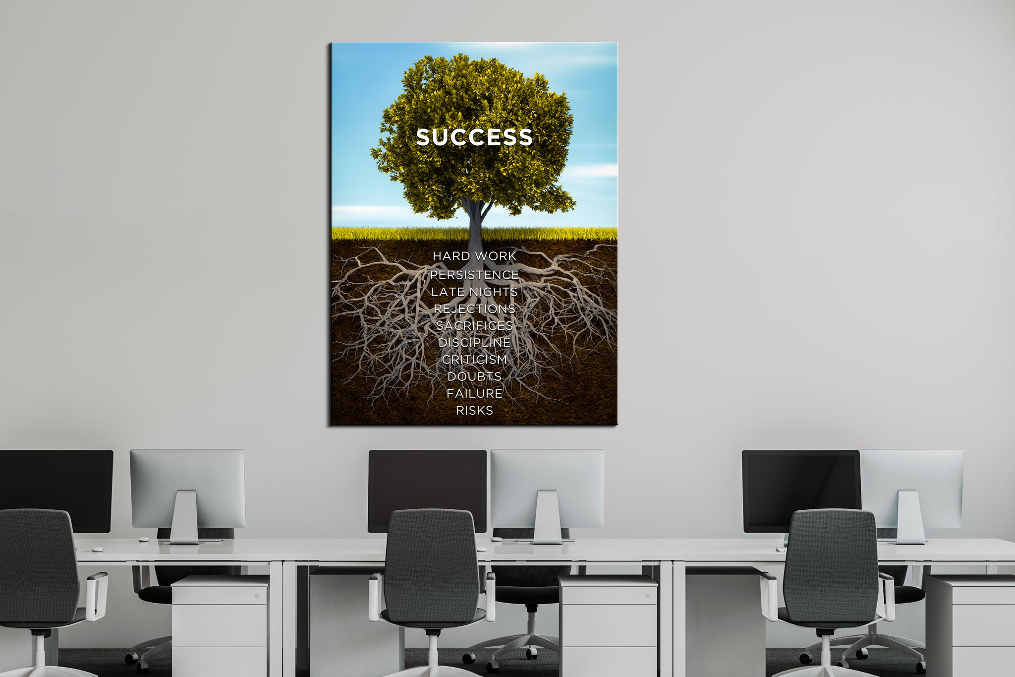 Roots Of Success Canvas Wall Art
