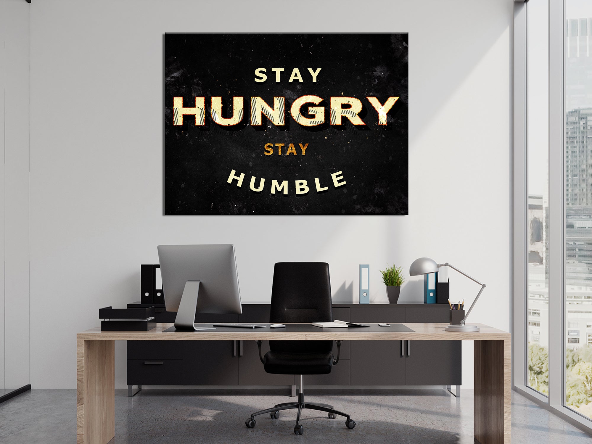 Stay Hungry Stay Humble Canvas Wall Art