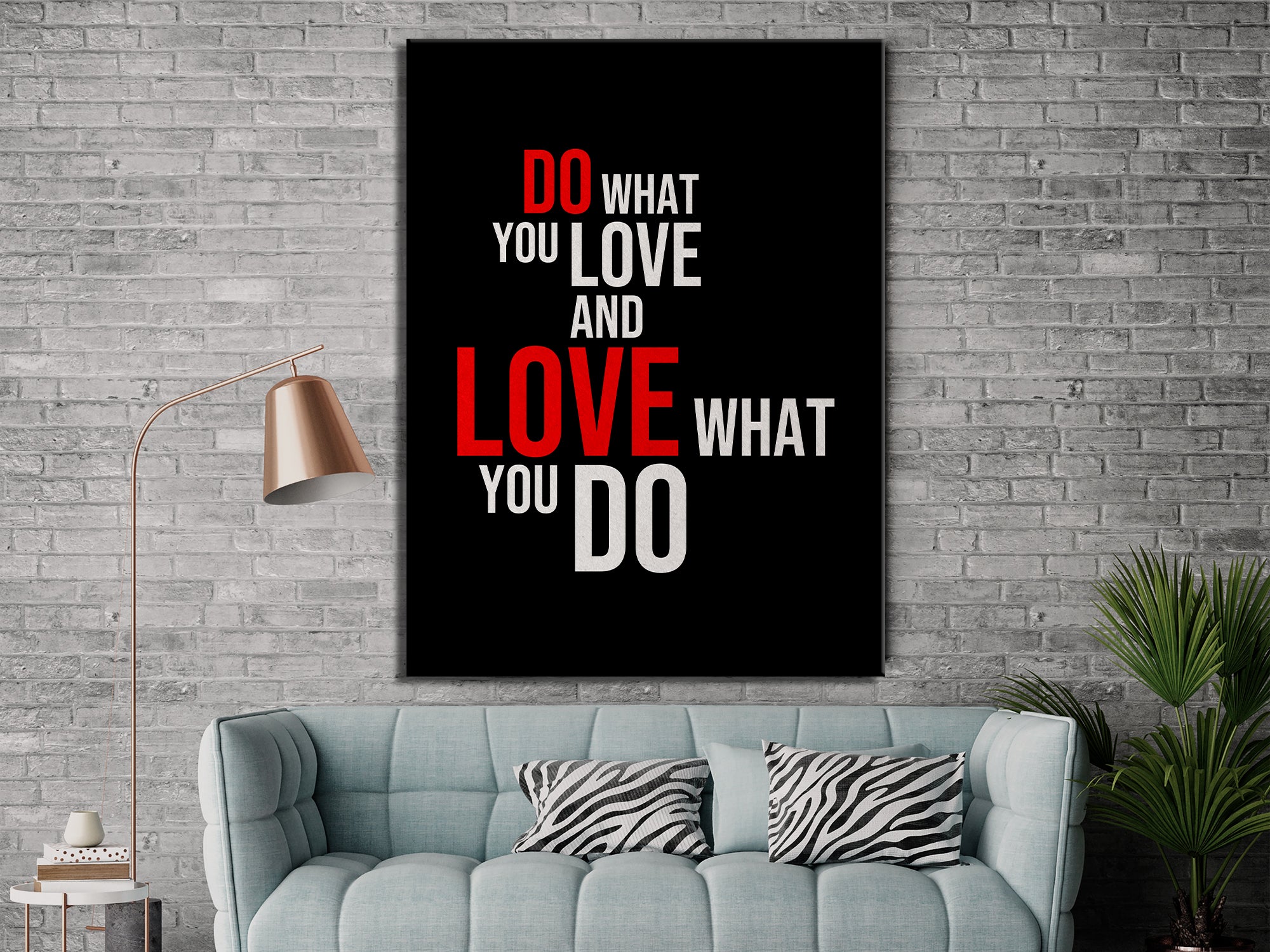 DO WHAT YOU LOVE - Motivational - Canvas Wall Art