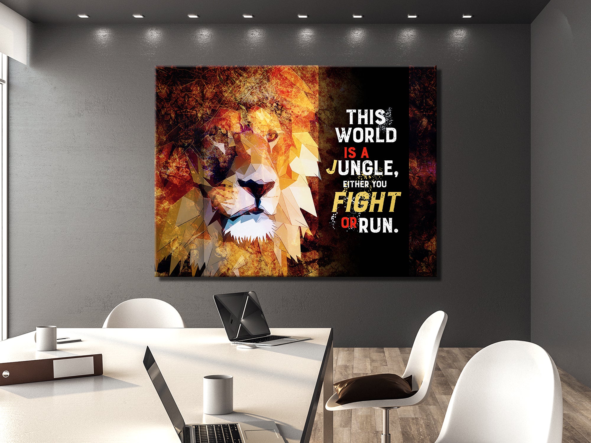 Jungle World - Motivational - Living Room Canvas Wall Art