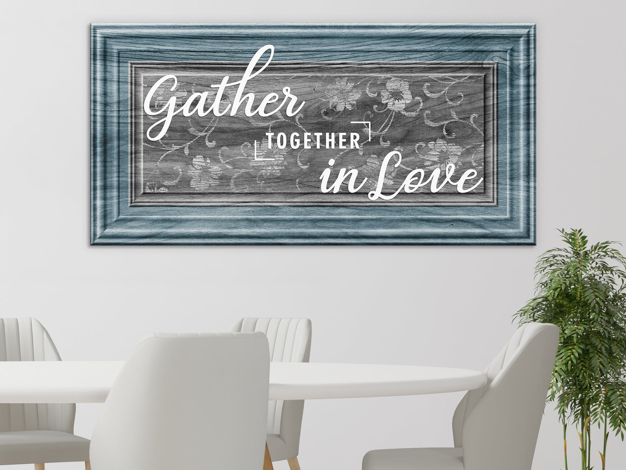 Gather Together In Love Canvas Wall Art