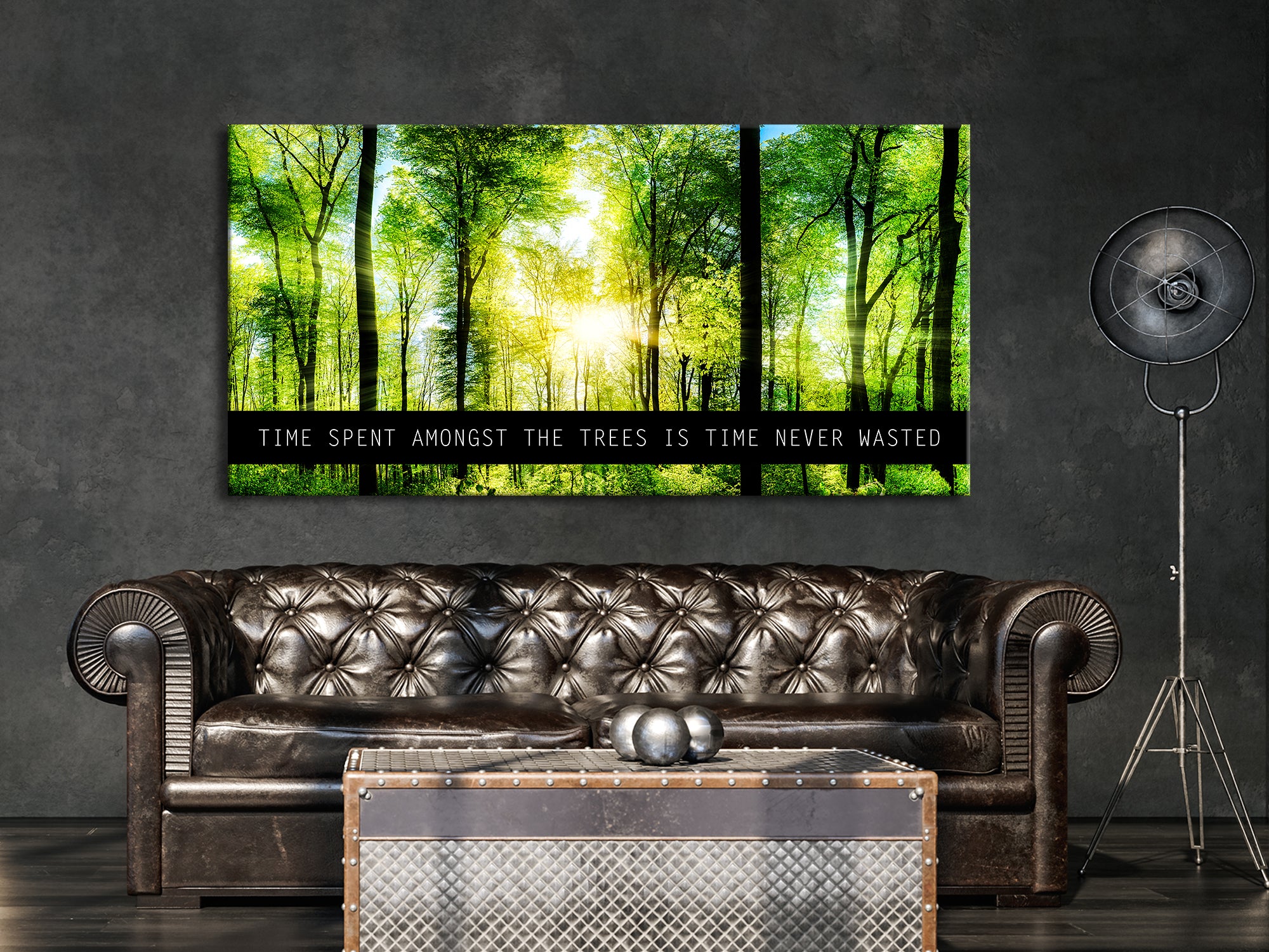 Time Spent Amongest The Trees Is Time Never Wasted Canvas Art