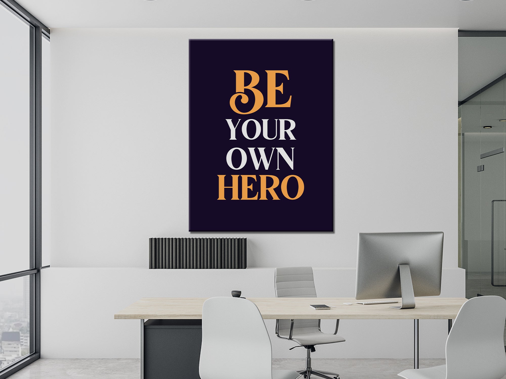 Be Your Own Hero - Motivational - Canvas Wall Art