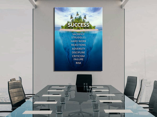 SUCCESS Canvas Print - Motivational, Inspirational Canvas Wall Art ...
