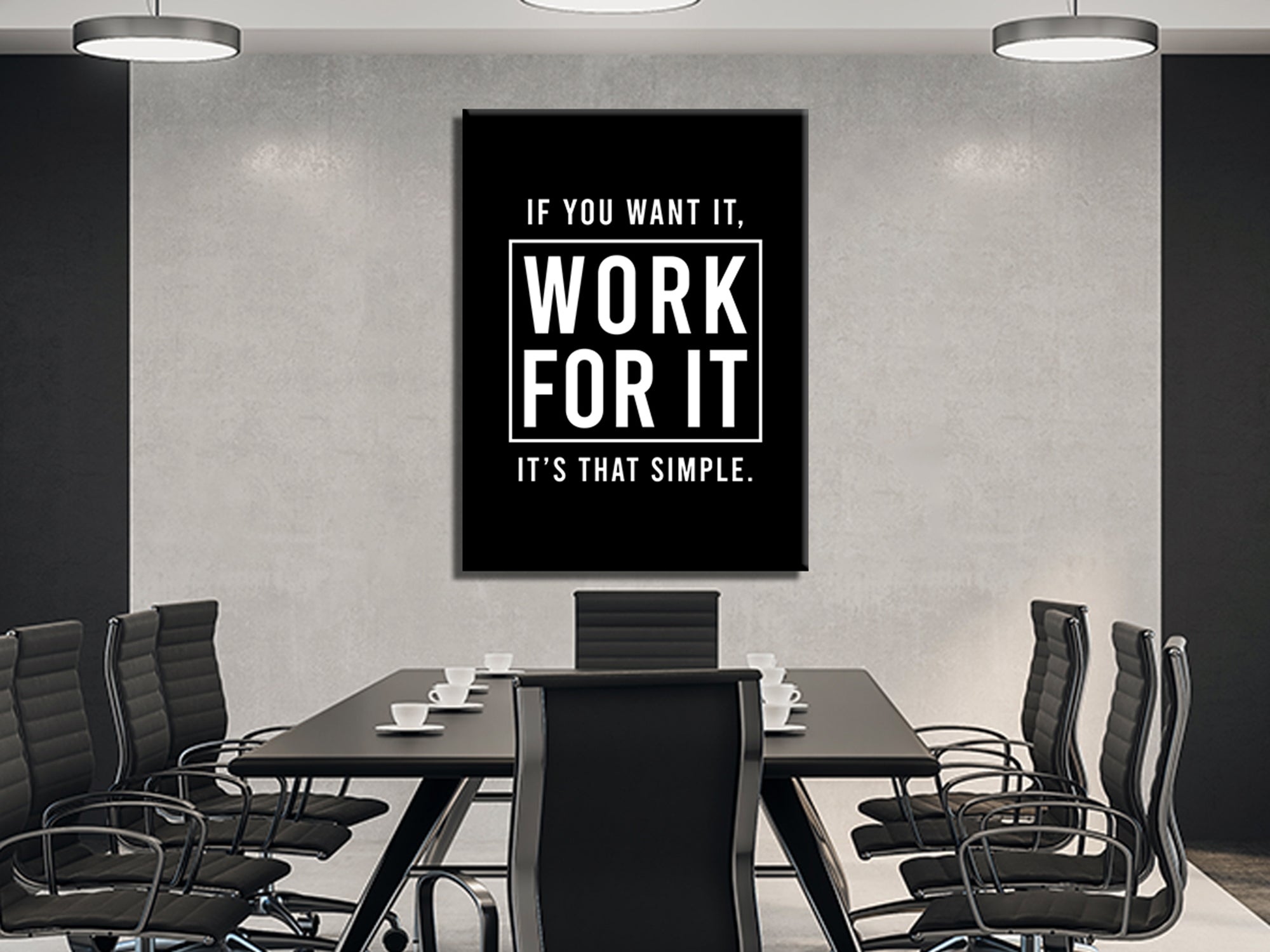 Work For It V2 - Canvas Wall Art