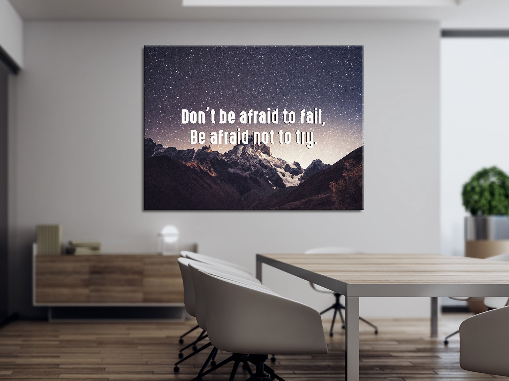 Don't Be Afraid To Fail - Motivational - Canvas Wall Art