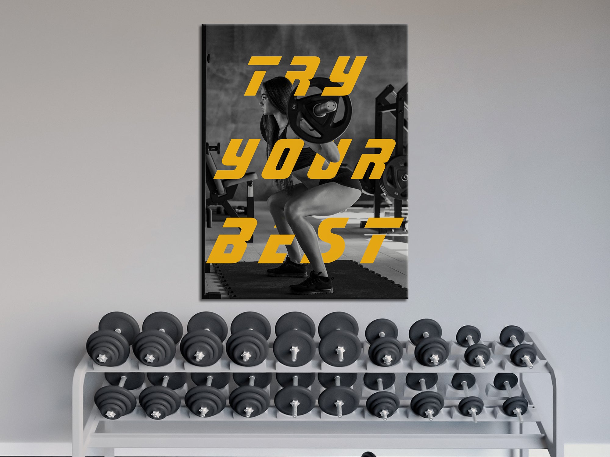 Try Your Best - Motivational - Canvas Wall Art