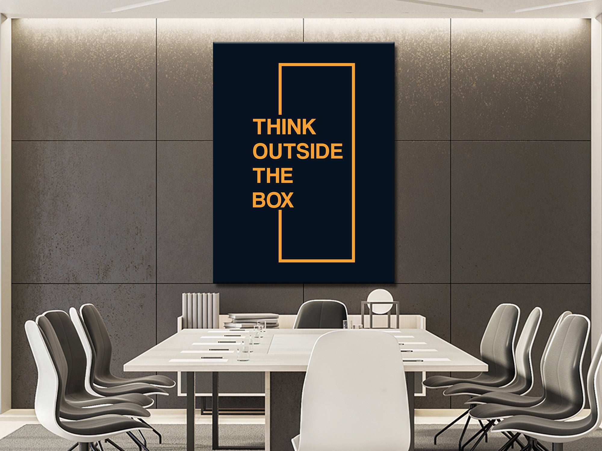 Think Outside Box - Inspiring - Canvas Wall Art