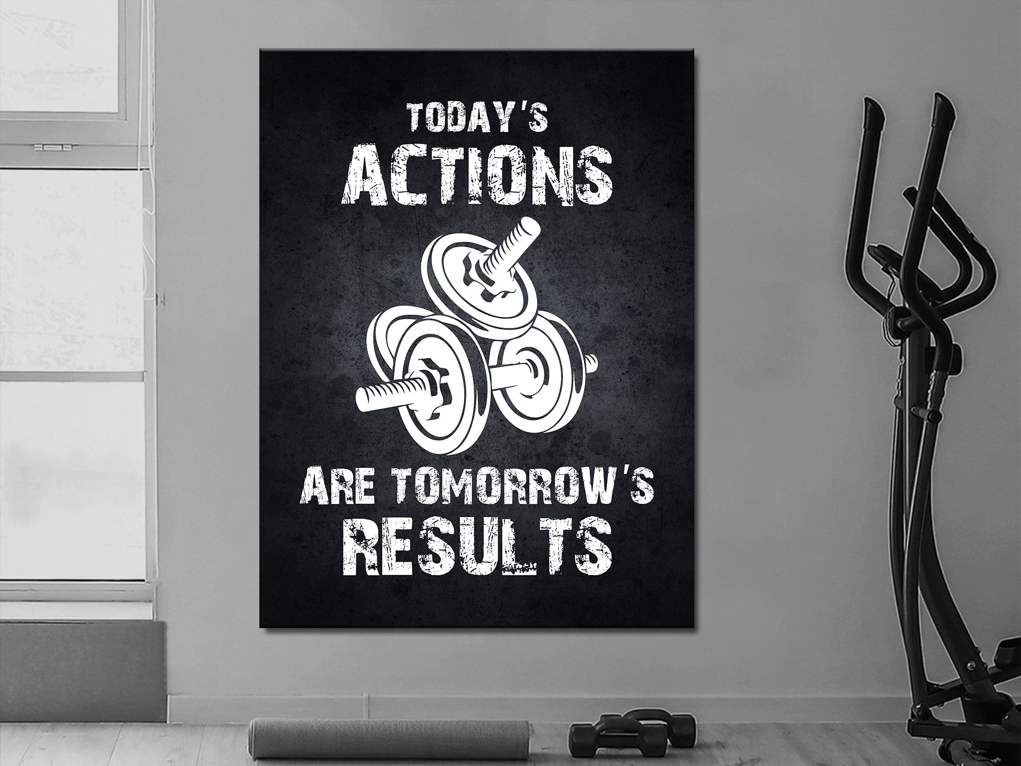 Today's Action Tomorrow's Result - Motivational - Canvas Wall Art