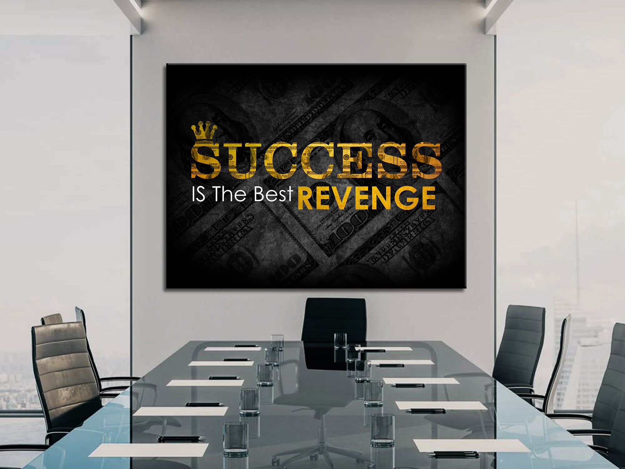 Success Is The Best  Revenge Canvas Art