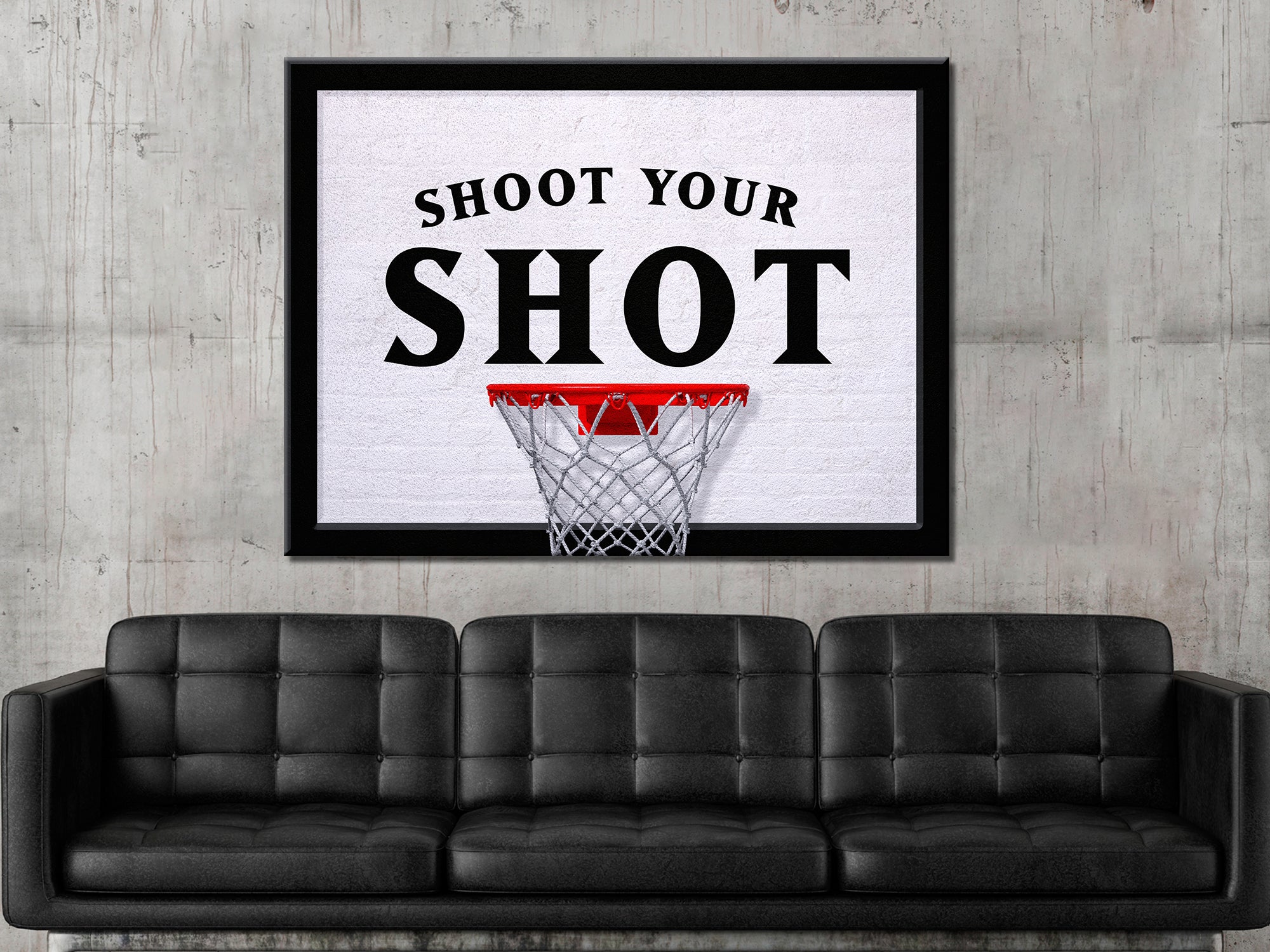 Shoot Your Shot Canvas Wall Art