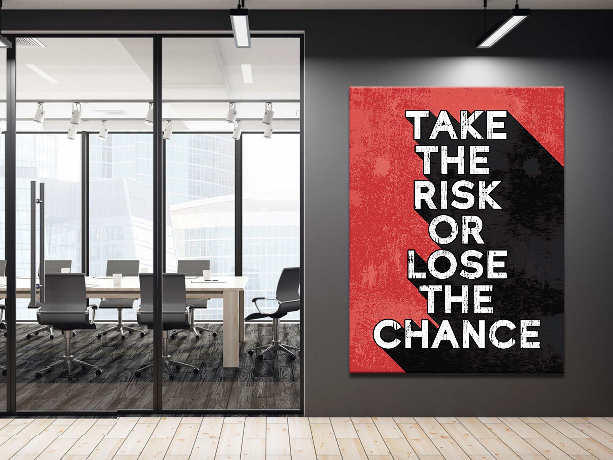 Take The Risk Or Lose The Chance Canvas Wall Art