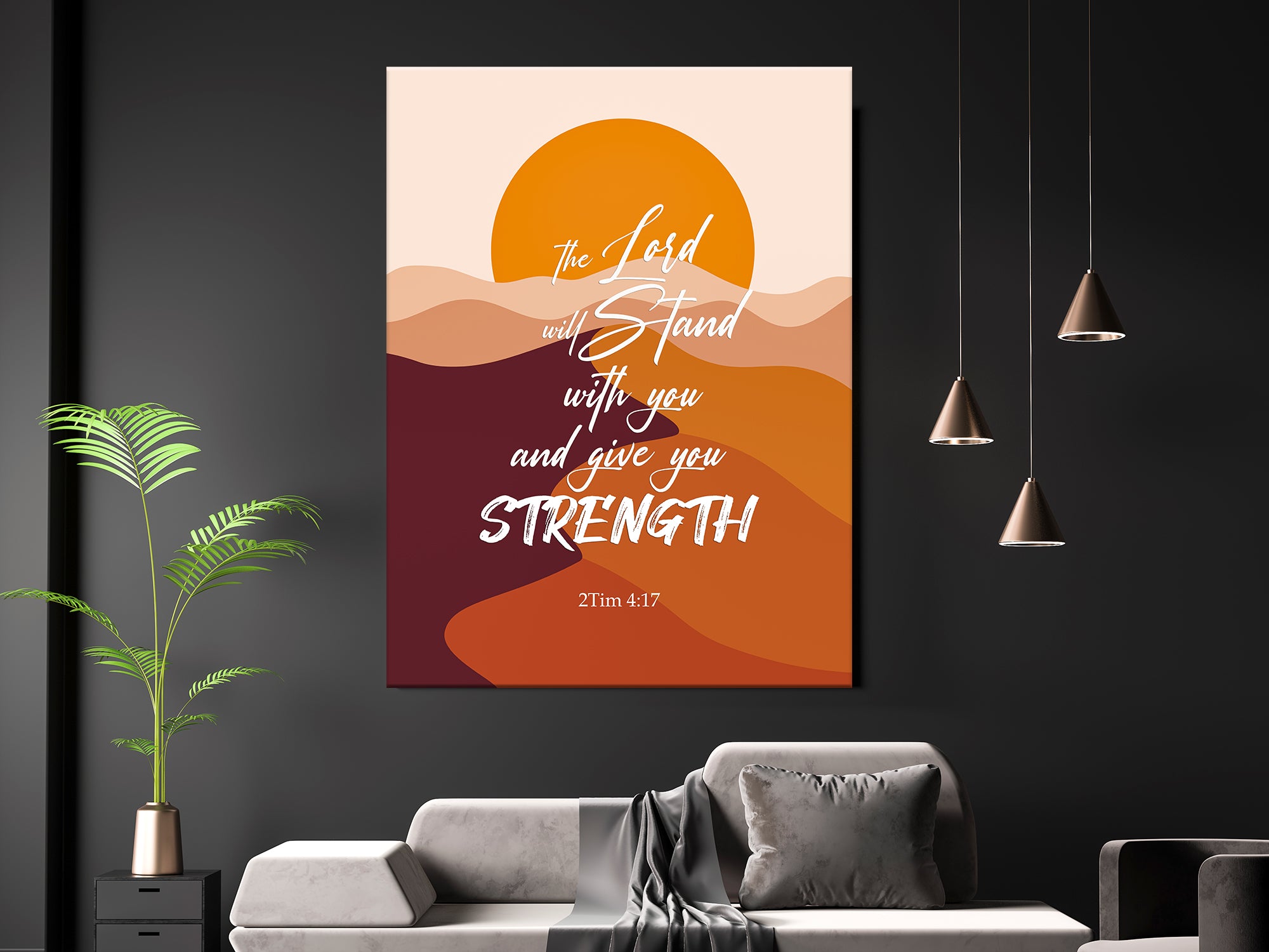 Lord Will Stand With You - Christian - Living Room Canvas Wall Art