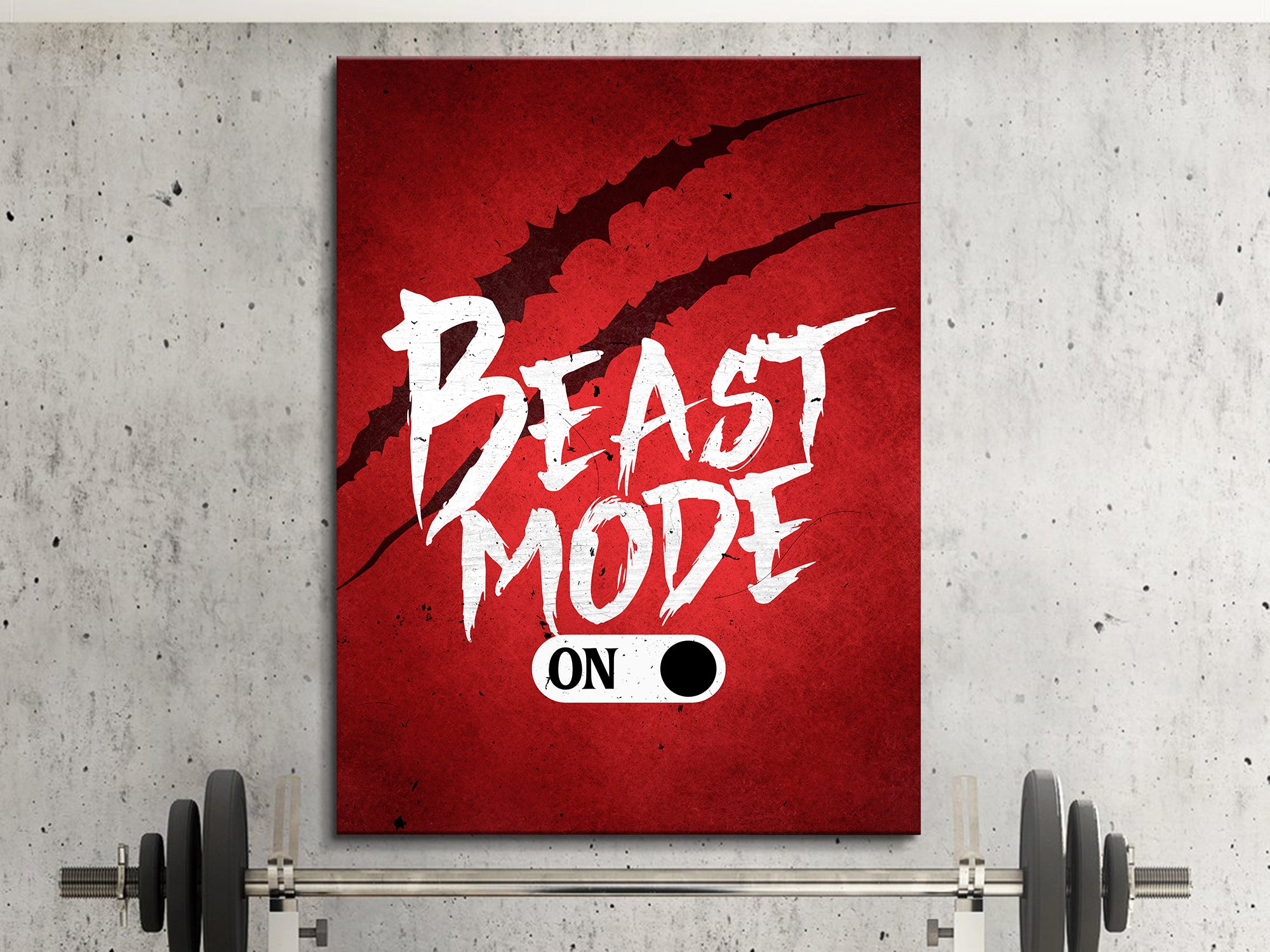 Beast Mode On - Motivational - Canvas Wall Art
