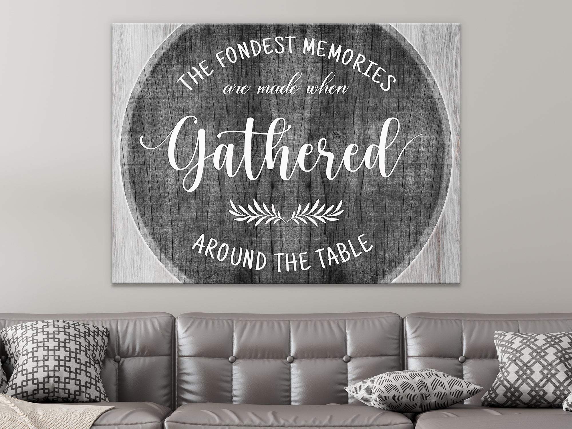Fondest Memories Are Made When Gathered - Dinning Room - Canvas Wall Art