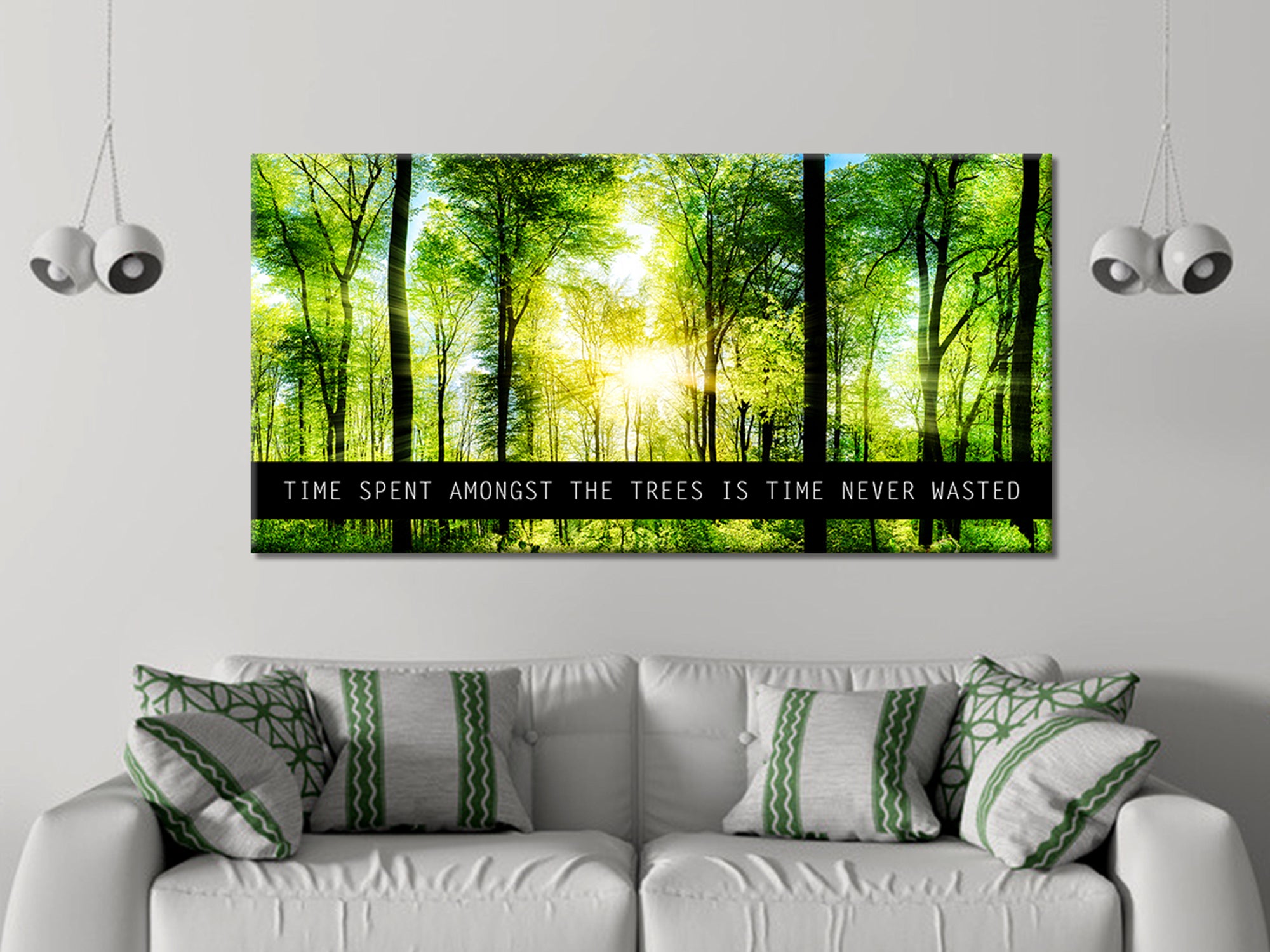 Time Spent Amongest The Trees Is Time Never Wasted Canvas Art