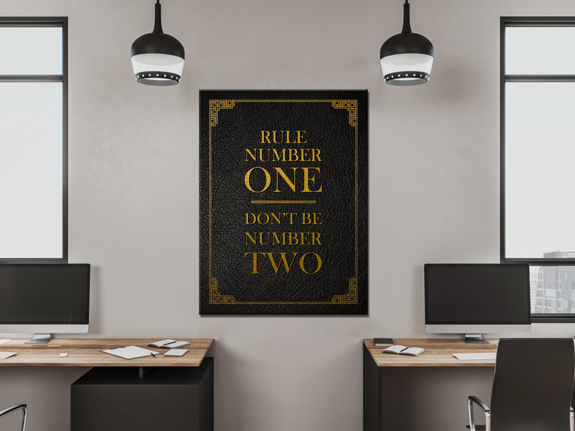Don't Be Number Two Canvas Wall Art