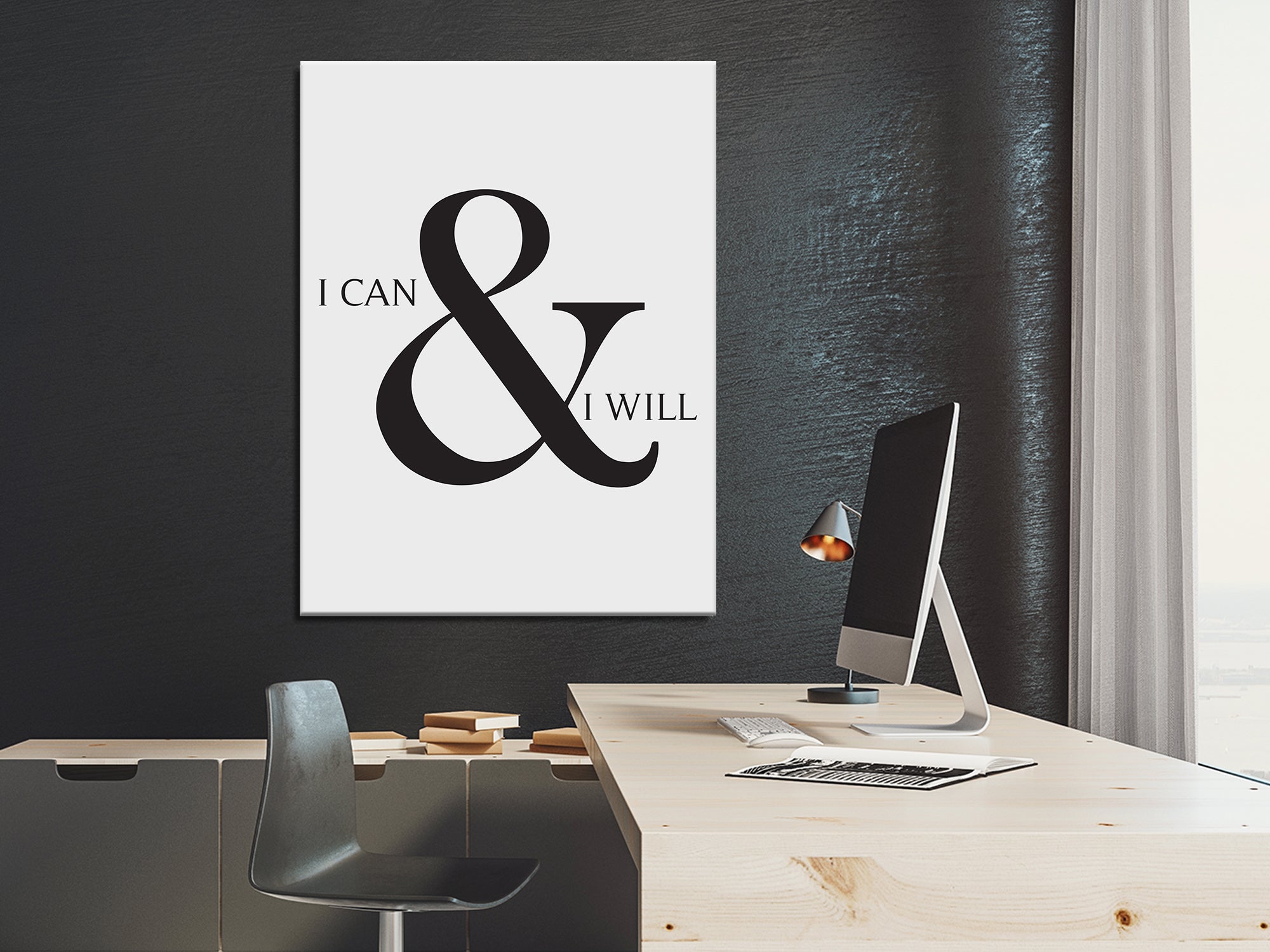 I Can and I Will - Motivational - Canvas Wall Art