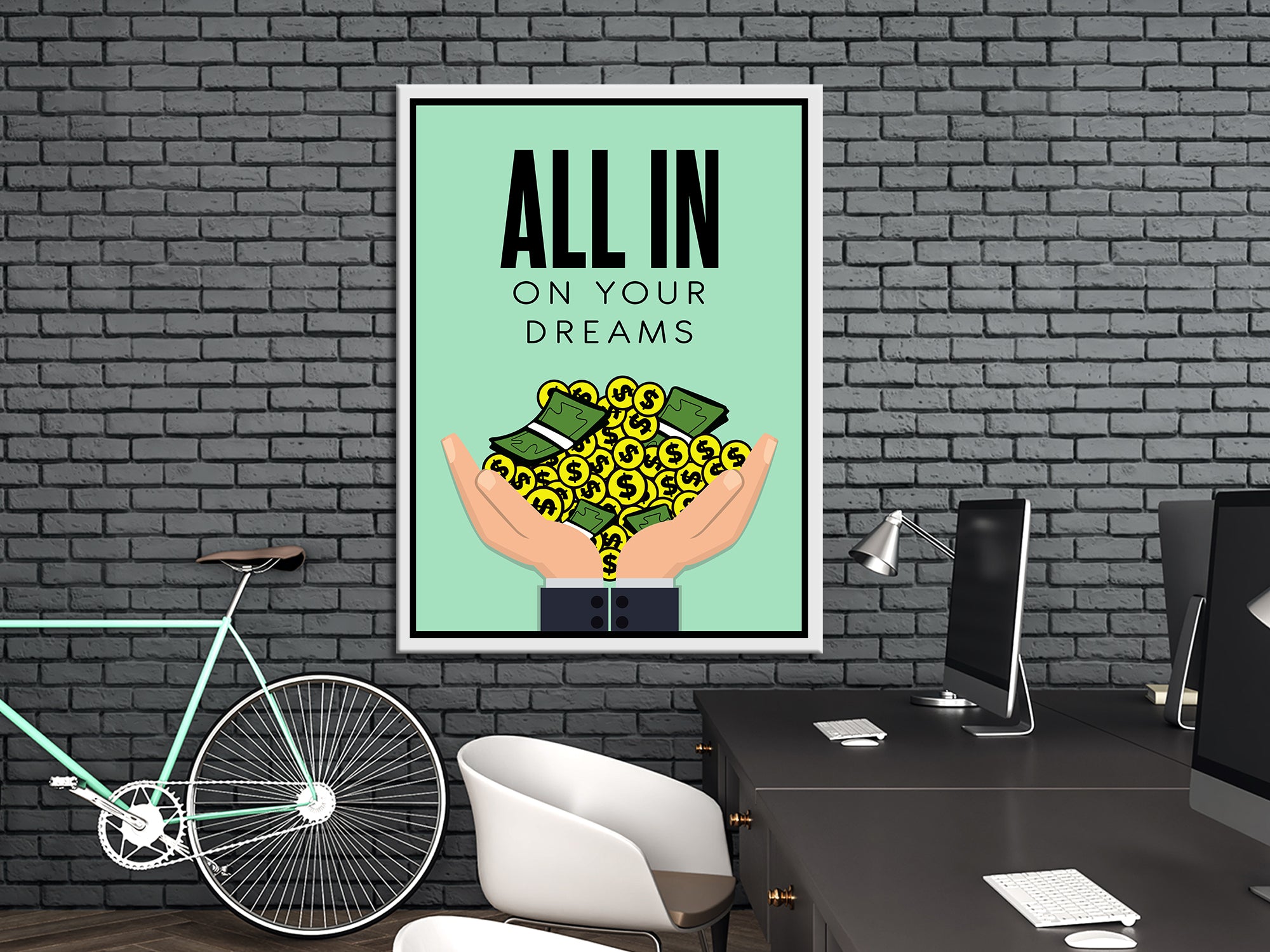 All On Your Dream - Motivational - Canvas Wall Art